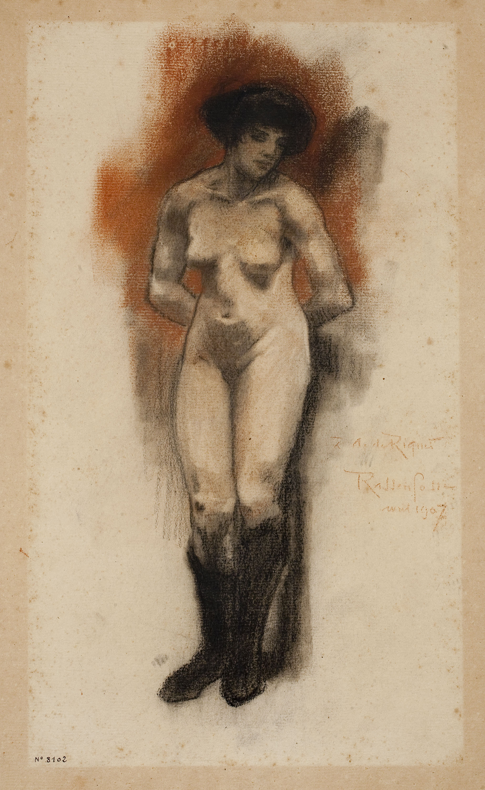 image for: Armand Rassenfosse - Nu femení - 1907