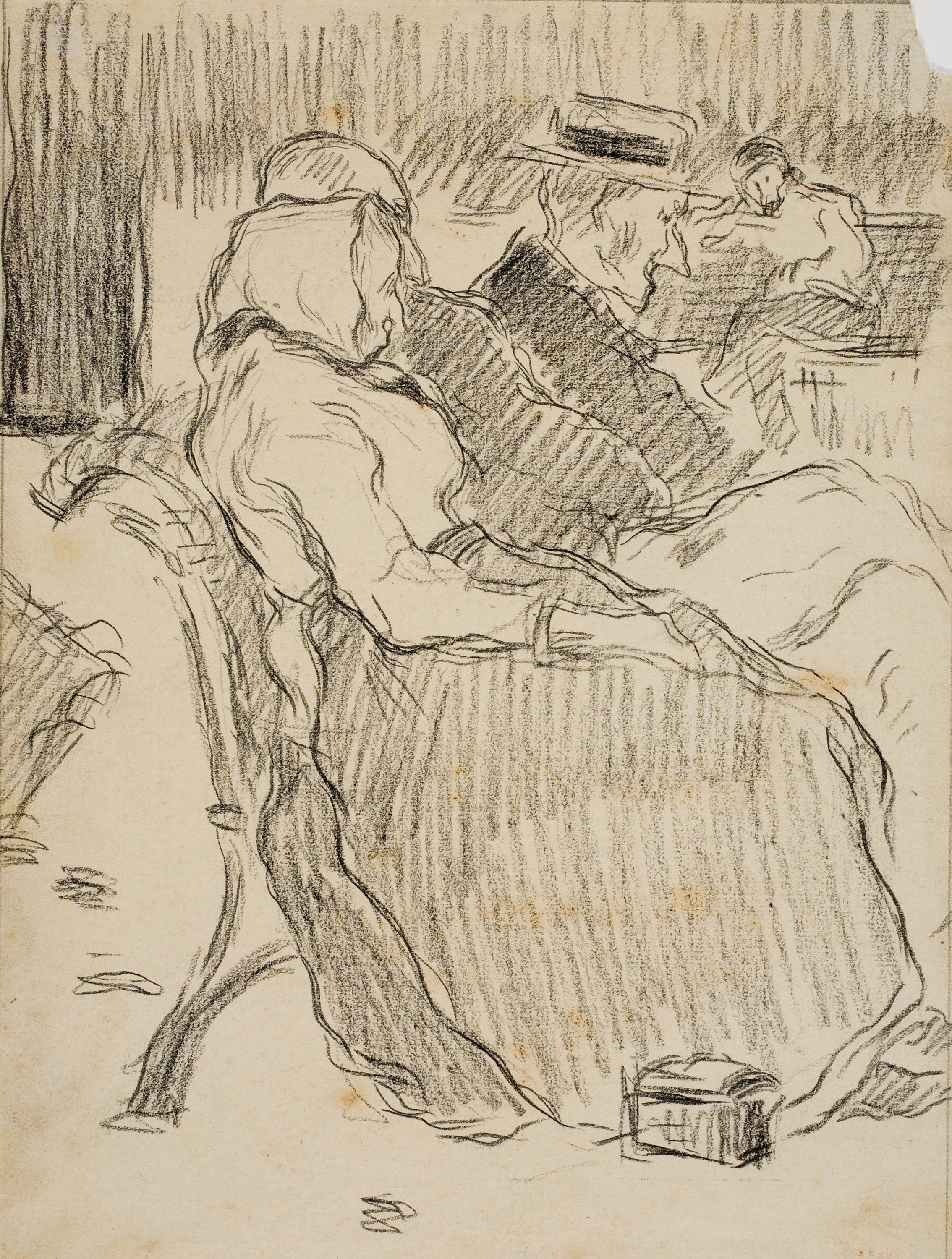 image for: Isidre Nonell - Asseguts en un parc - Cap a 1890-1896