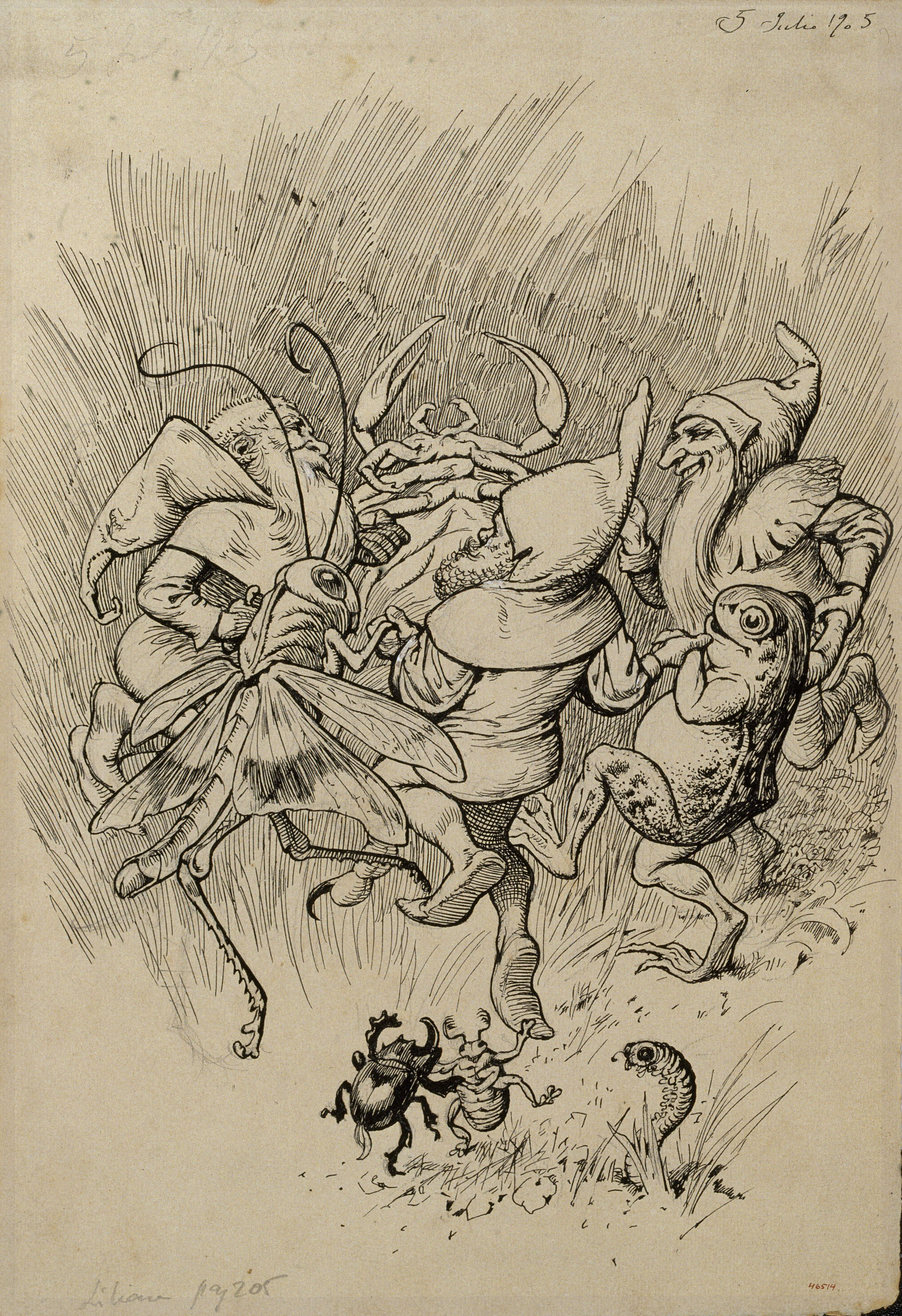 image for: Apel·les Mestres - Nova primavera. Il·lustració per al poema «Liliana» d'Apel·les Mestres - 1905