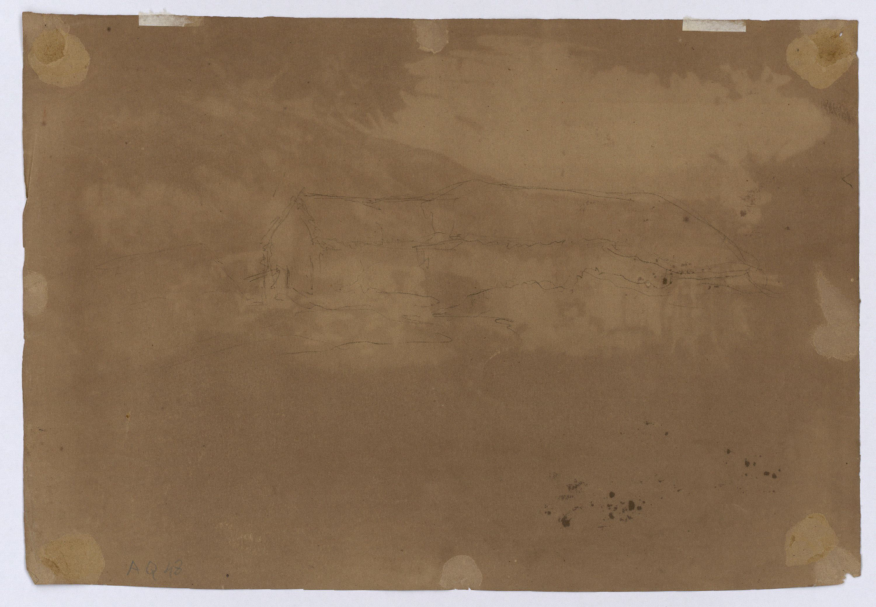 image for: Marià Fortuny - Cases rurals marroquines (anvers) / Esbós de cabanya marroquina (revers) - Cap a 1860 [1]