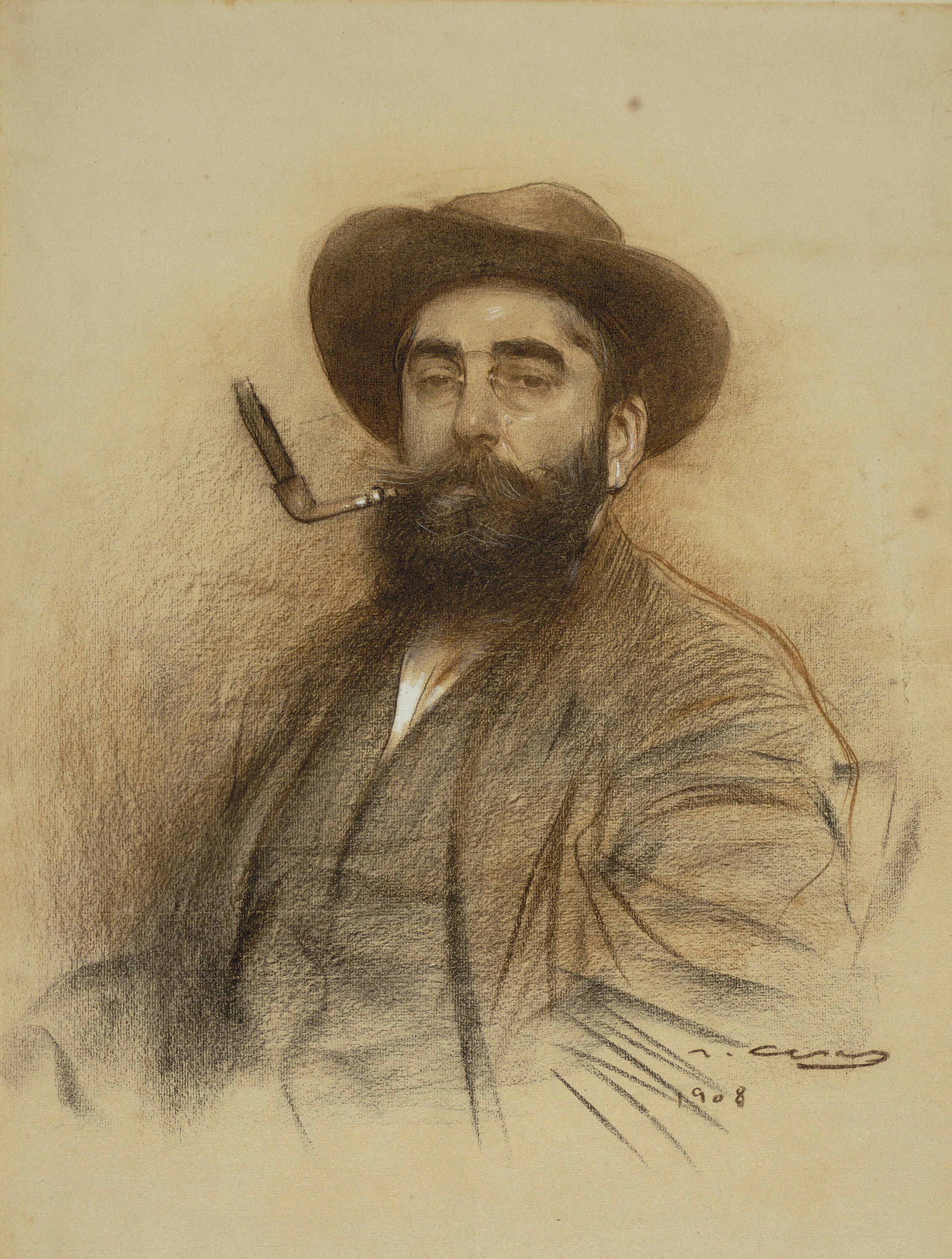 image for: Ramon Casas - Autoretrat - 1908