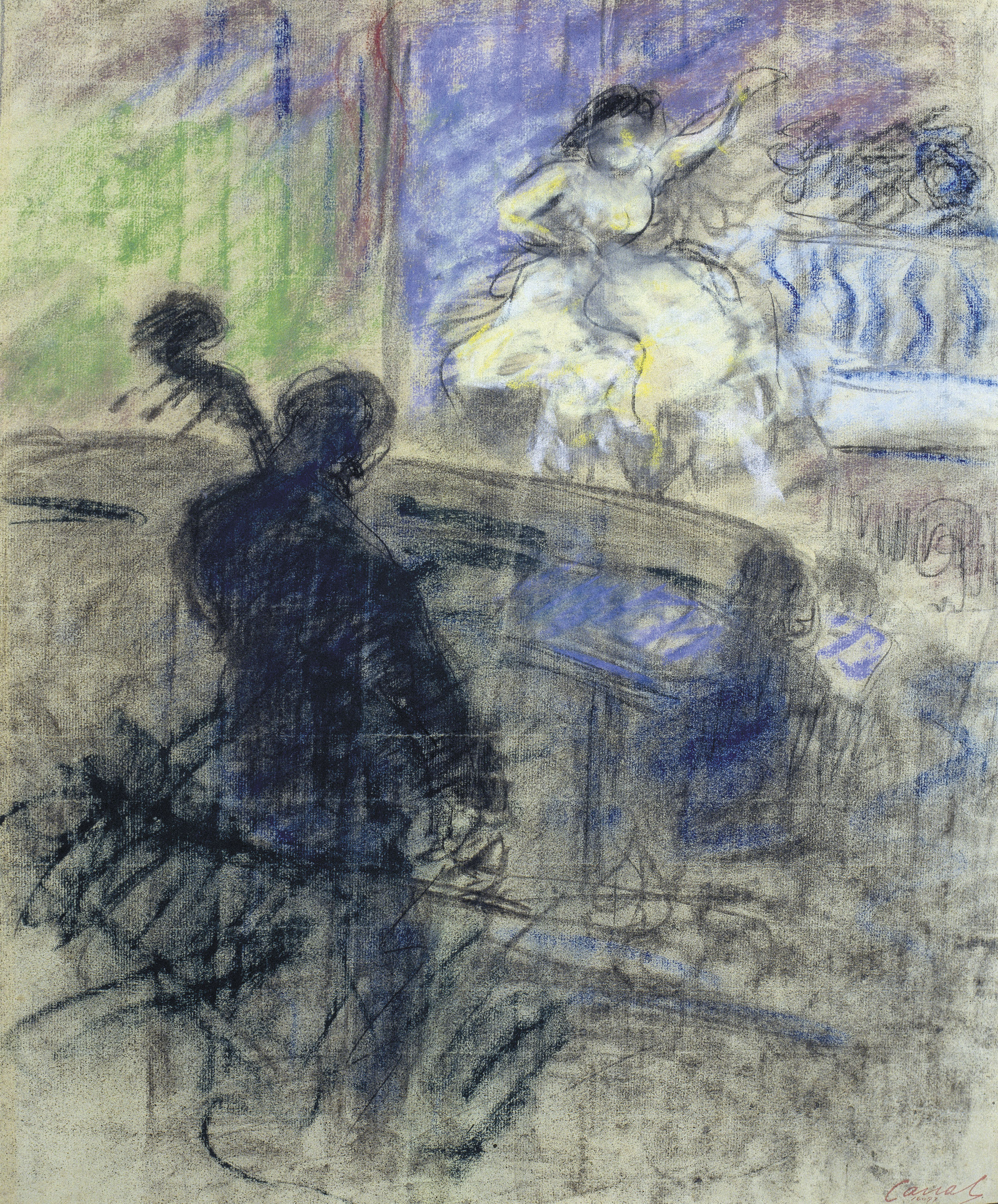 image for: Ricard Canals - Interior de music-hall - Cap a 1897-1899