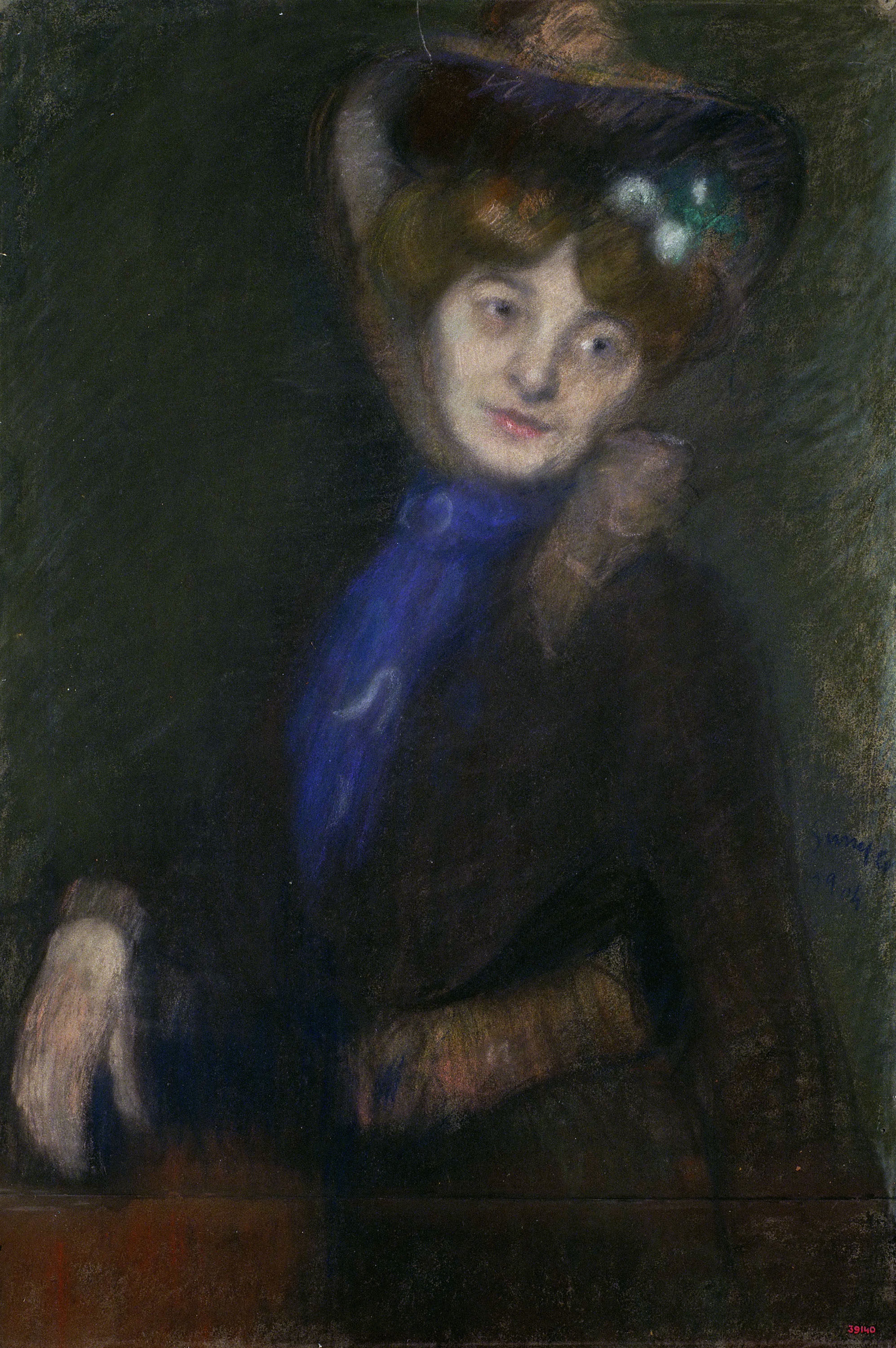 image for: Joaquim Sunyer - Retrat de dona - 1904