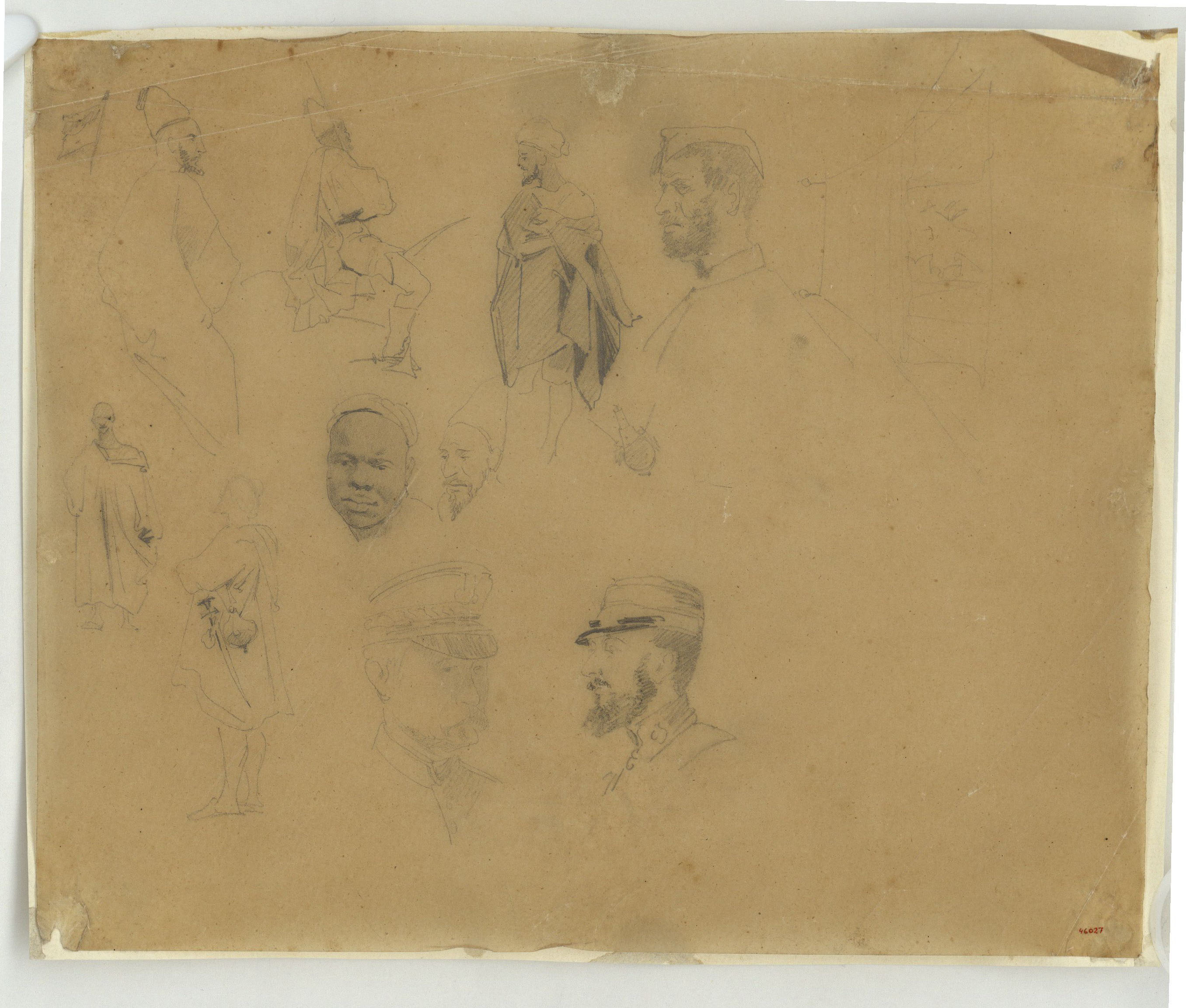 image for: Marià Fortuny - Guerrers marroquins i soldats espanyols. Estudi per al quadre «La batalla de Tetuan» - 1860
