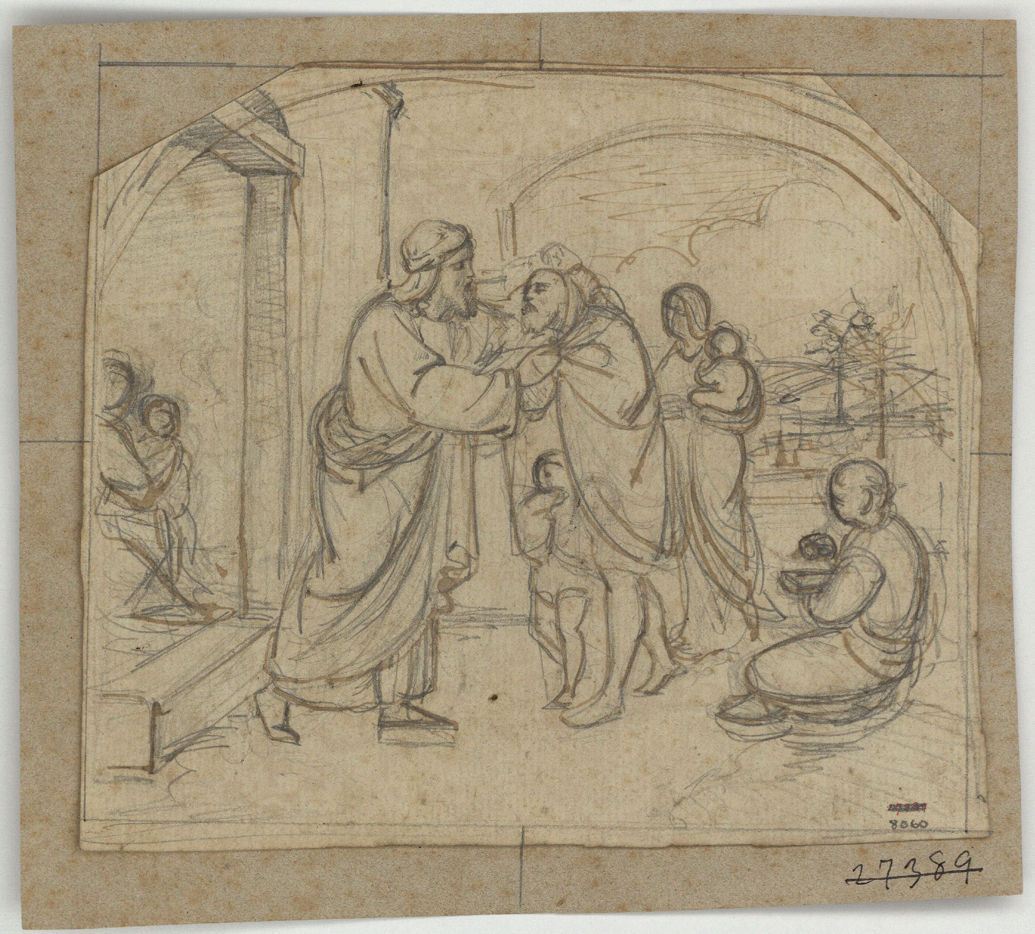 image for: Marià Fortuny - Escena bíblica - Cap a 1856-1858