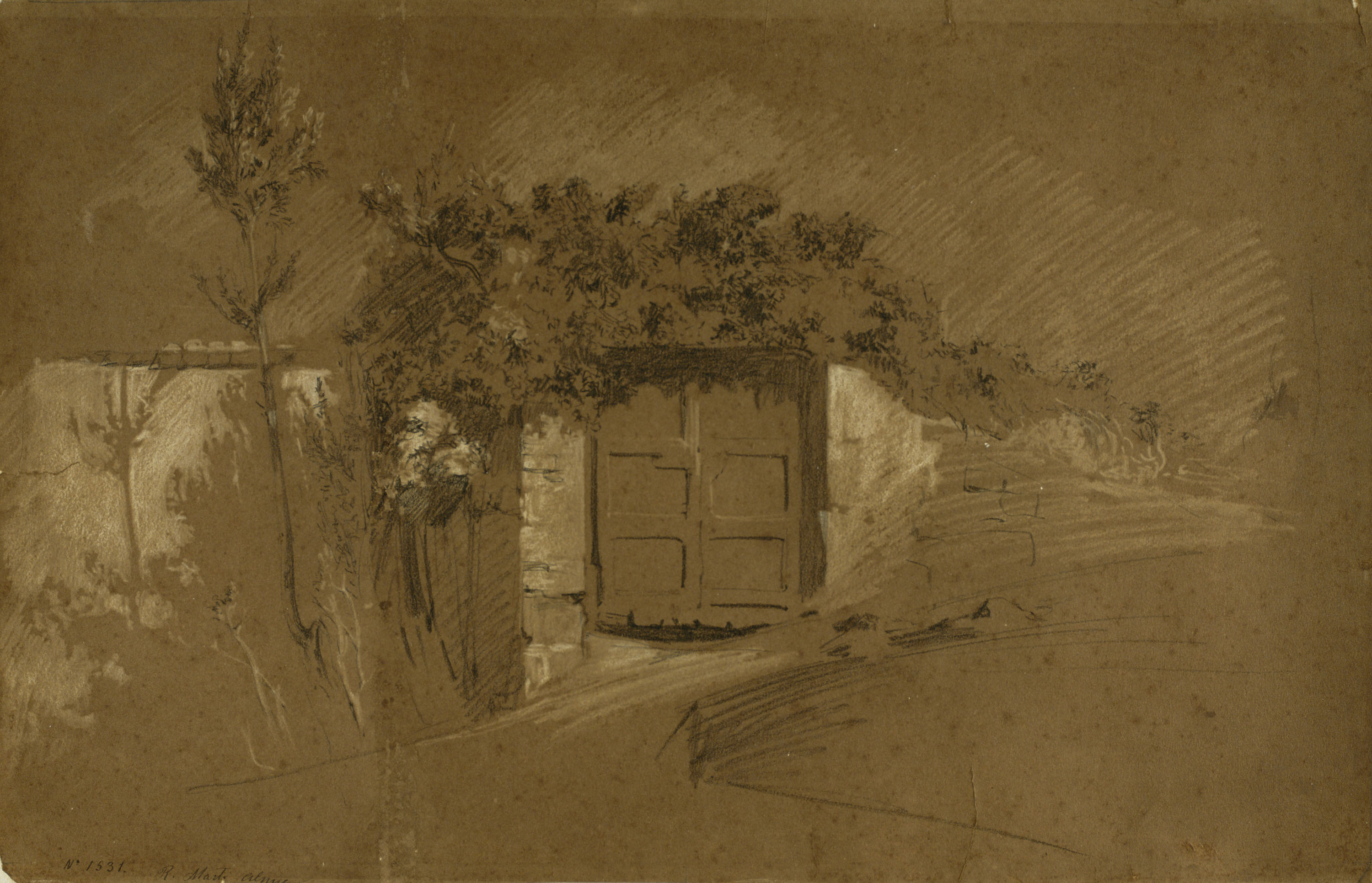 image for: Ramon Martí i Alsina - Porta de tàpia - Cap a 1860-1870