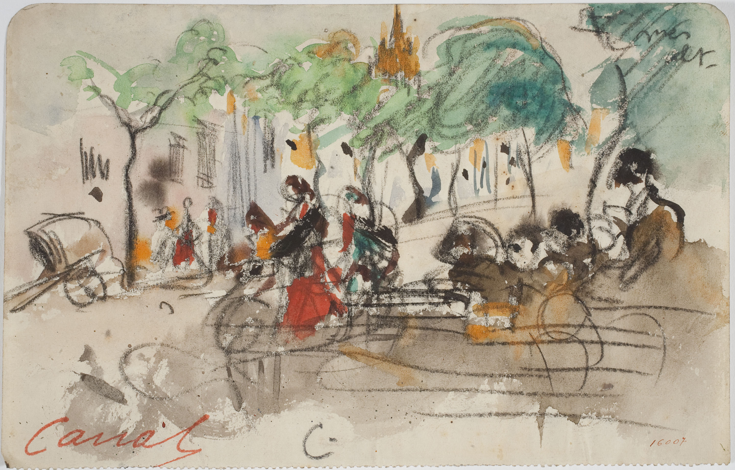 image for: Ricard Canals - Escena de carrer - Cap a 1900-1910