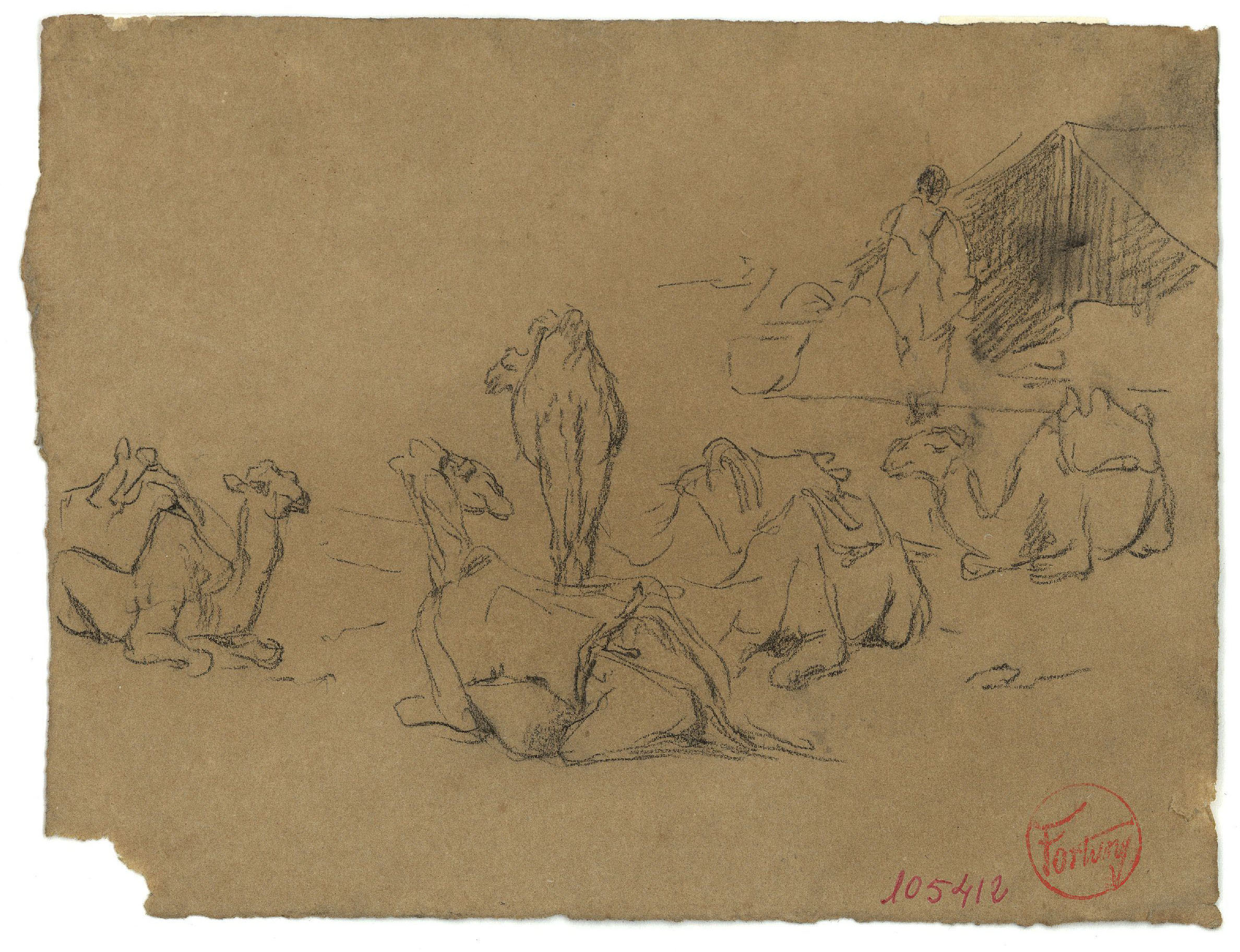 image for: Marià Fortuny - Camells - Cap a 1860-1862