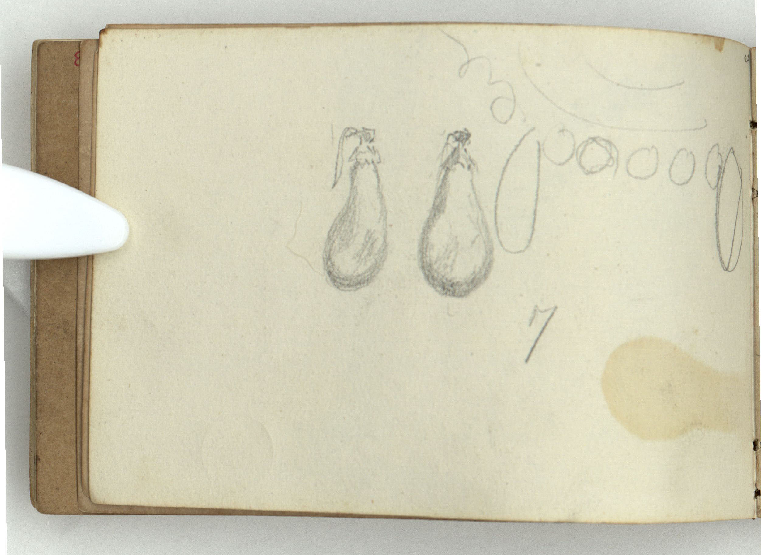 image for: Marià Fortuny - Carrer (anvers) / Albergínies (revers) - Cap a 1866-1872 [1]