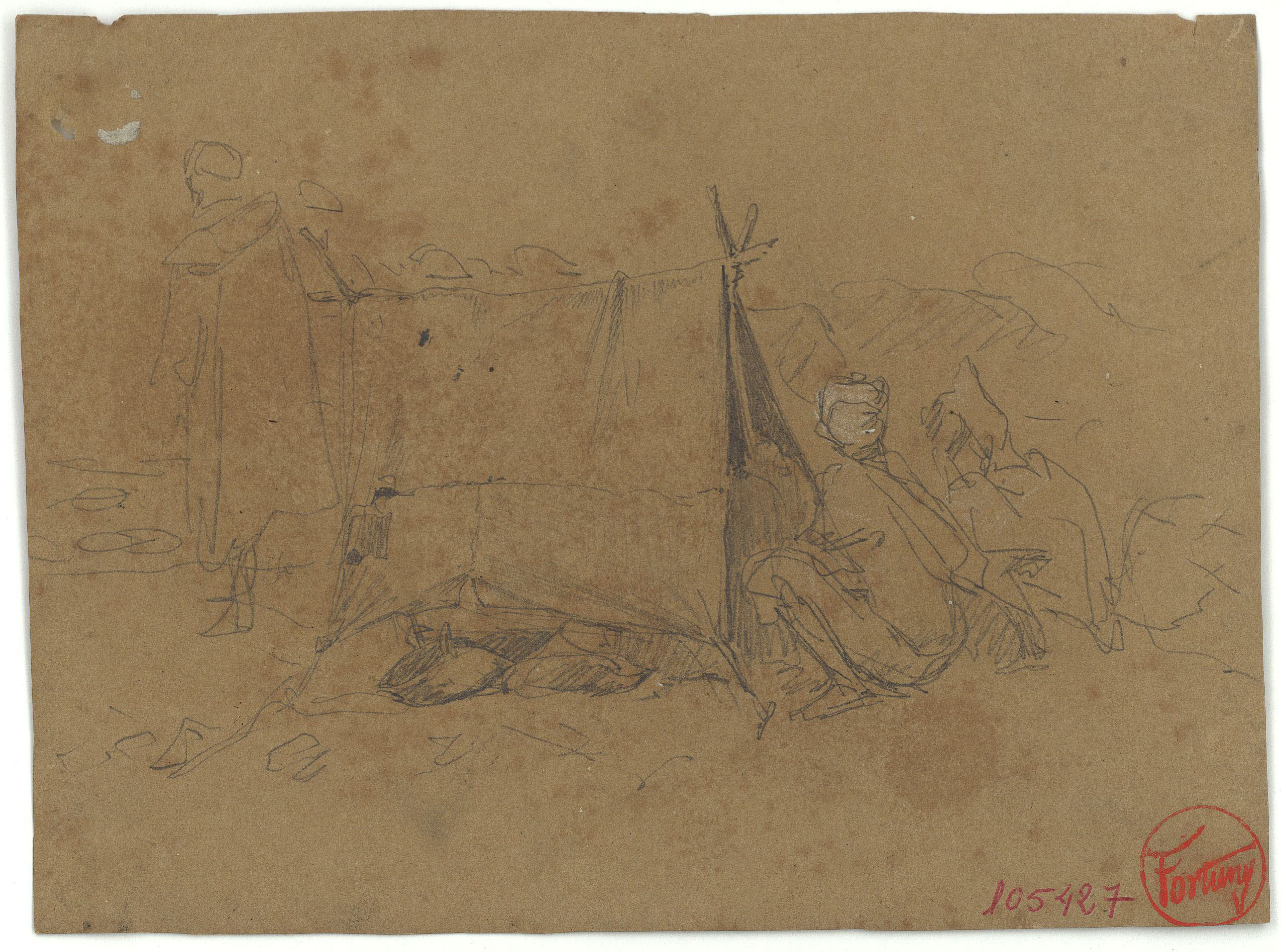 image for: Marià Fortuny - Campament marroquí - Cap a 1860-1862