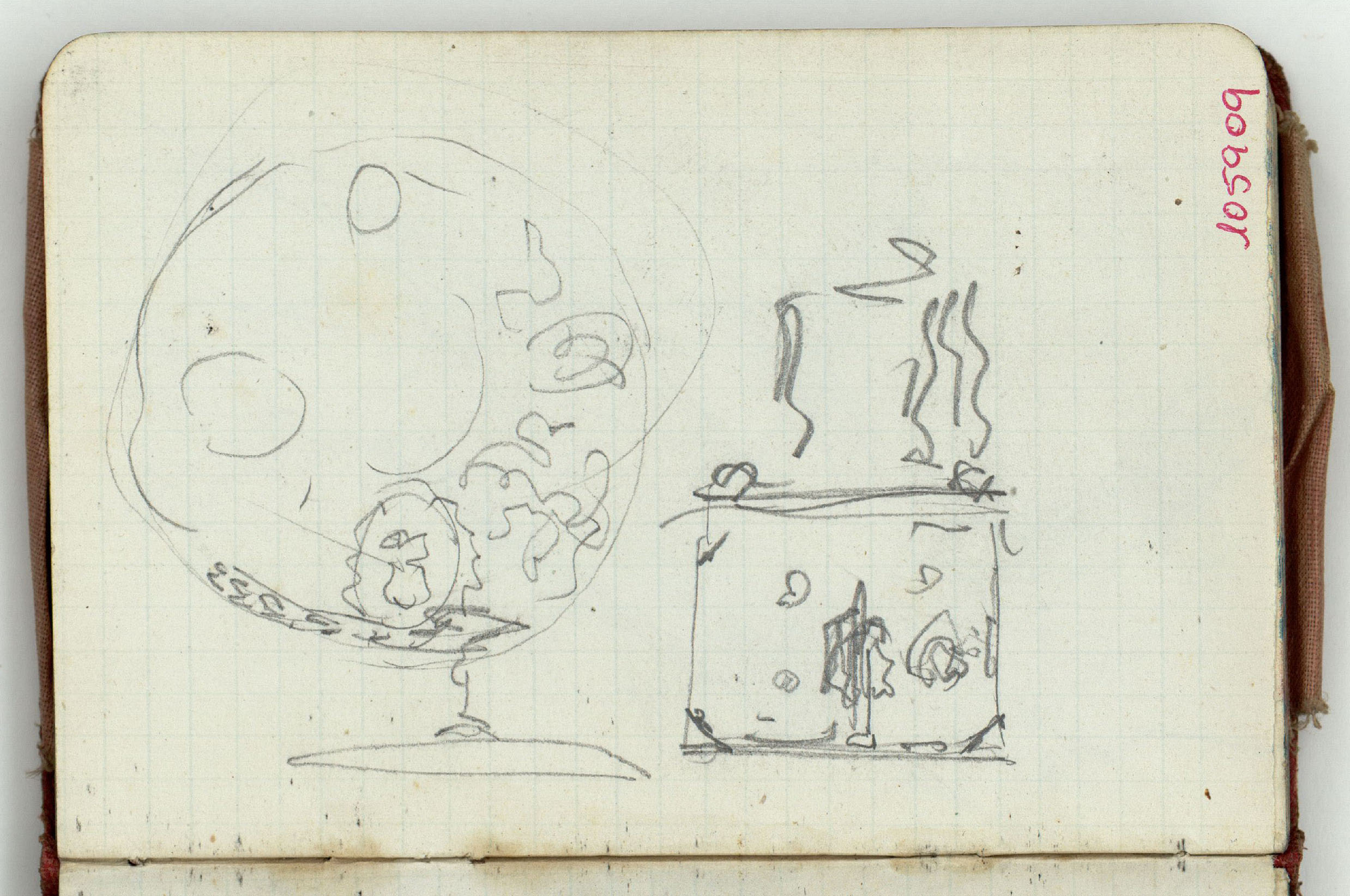 image for: Marià Fortuny - Croquis inconcrets (anvers) / Roques (revers) - Cap a 1868-1872