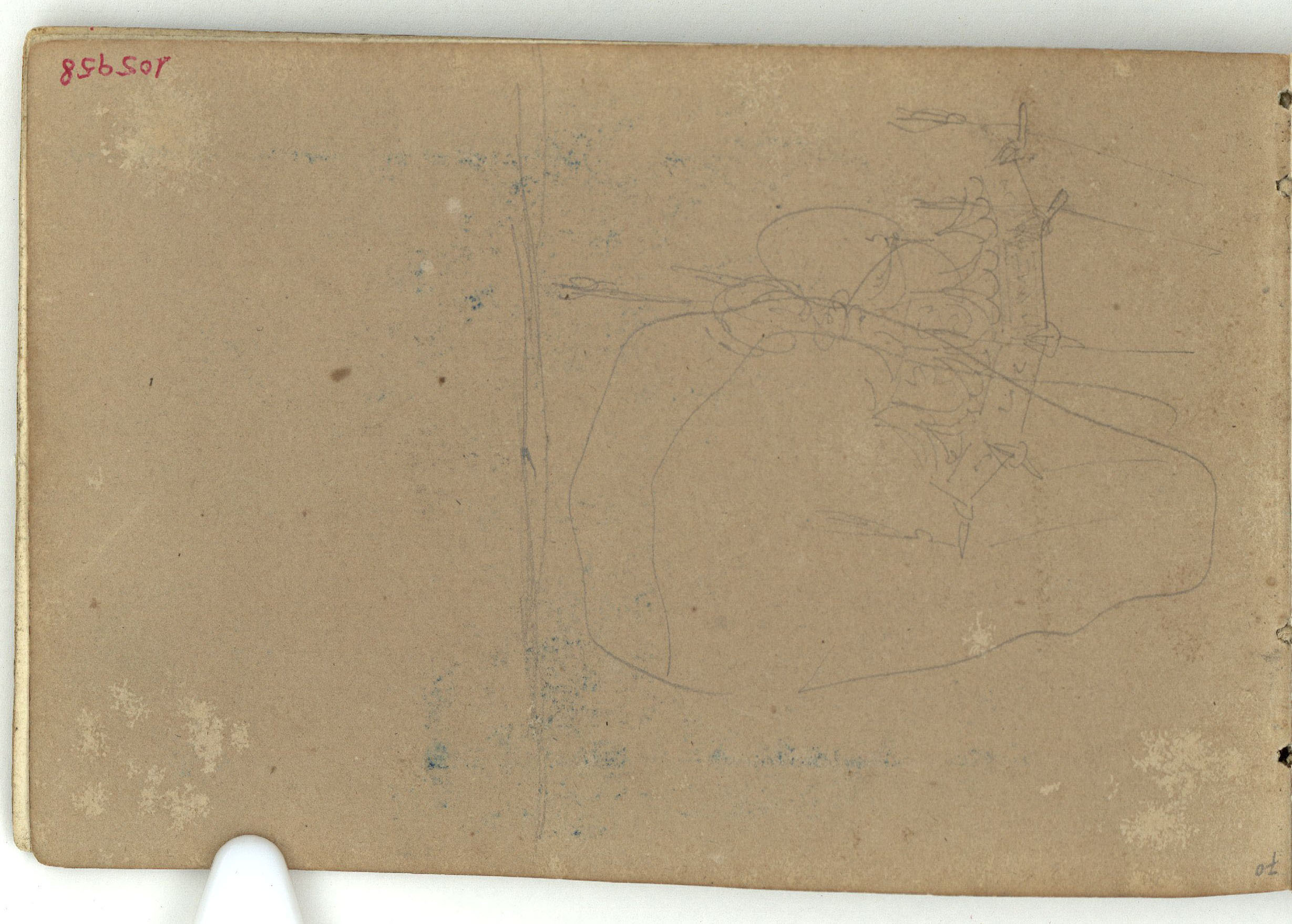 image for: Marià Fortuny - Croquis inconcret - Cap a 1863-1866