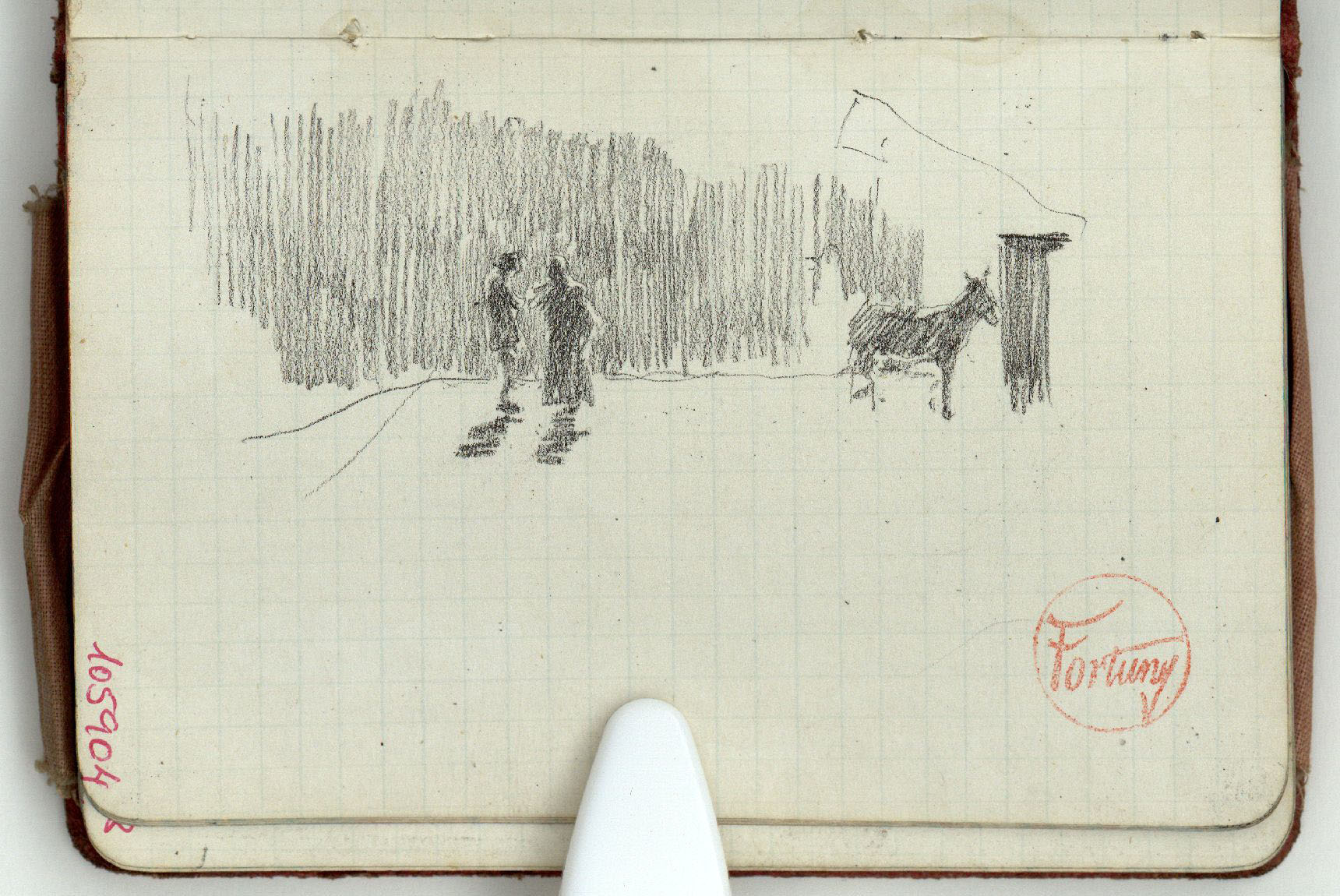 image for: Marià Fortuny - Figures i ruc - Cap a 1868-1872