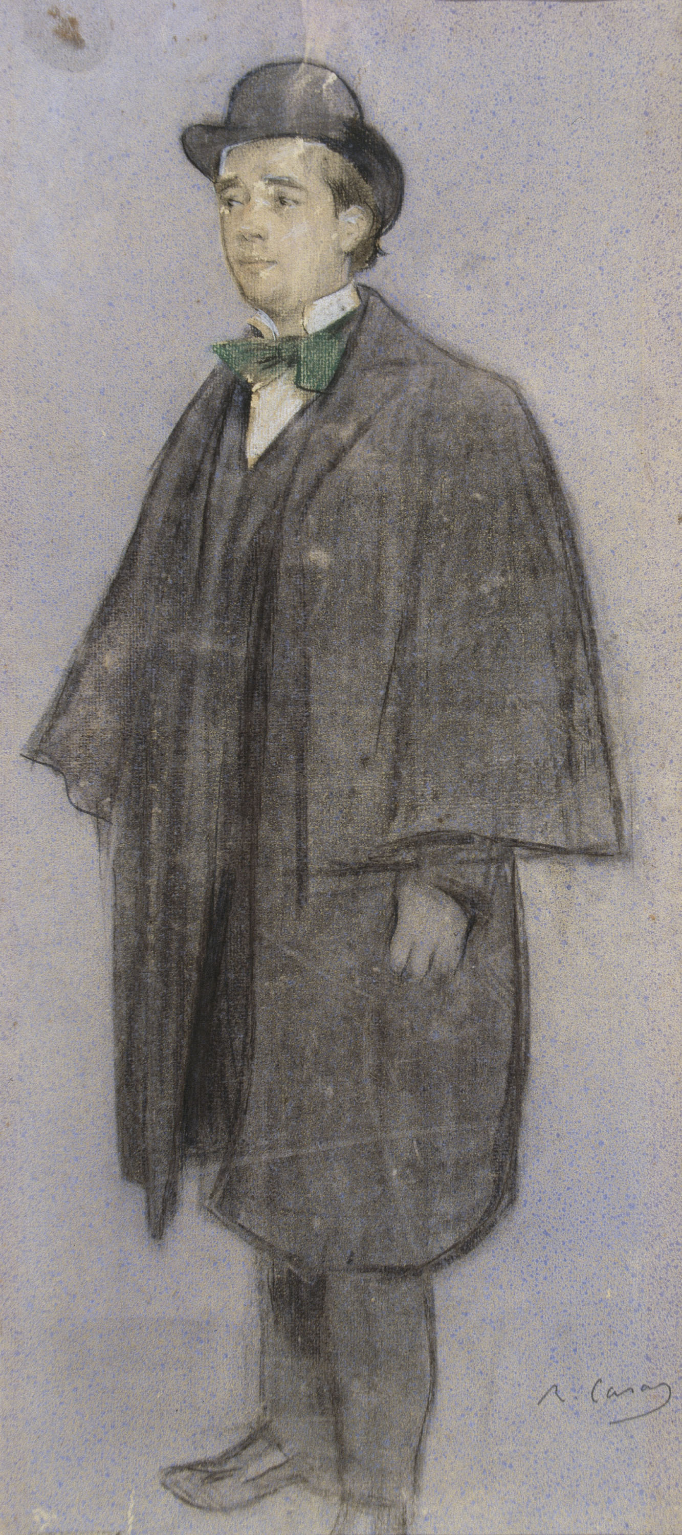 image for: Ramon Casas - Retrat d'Adrià Gual - Cap a 1897-1899