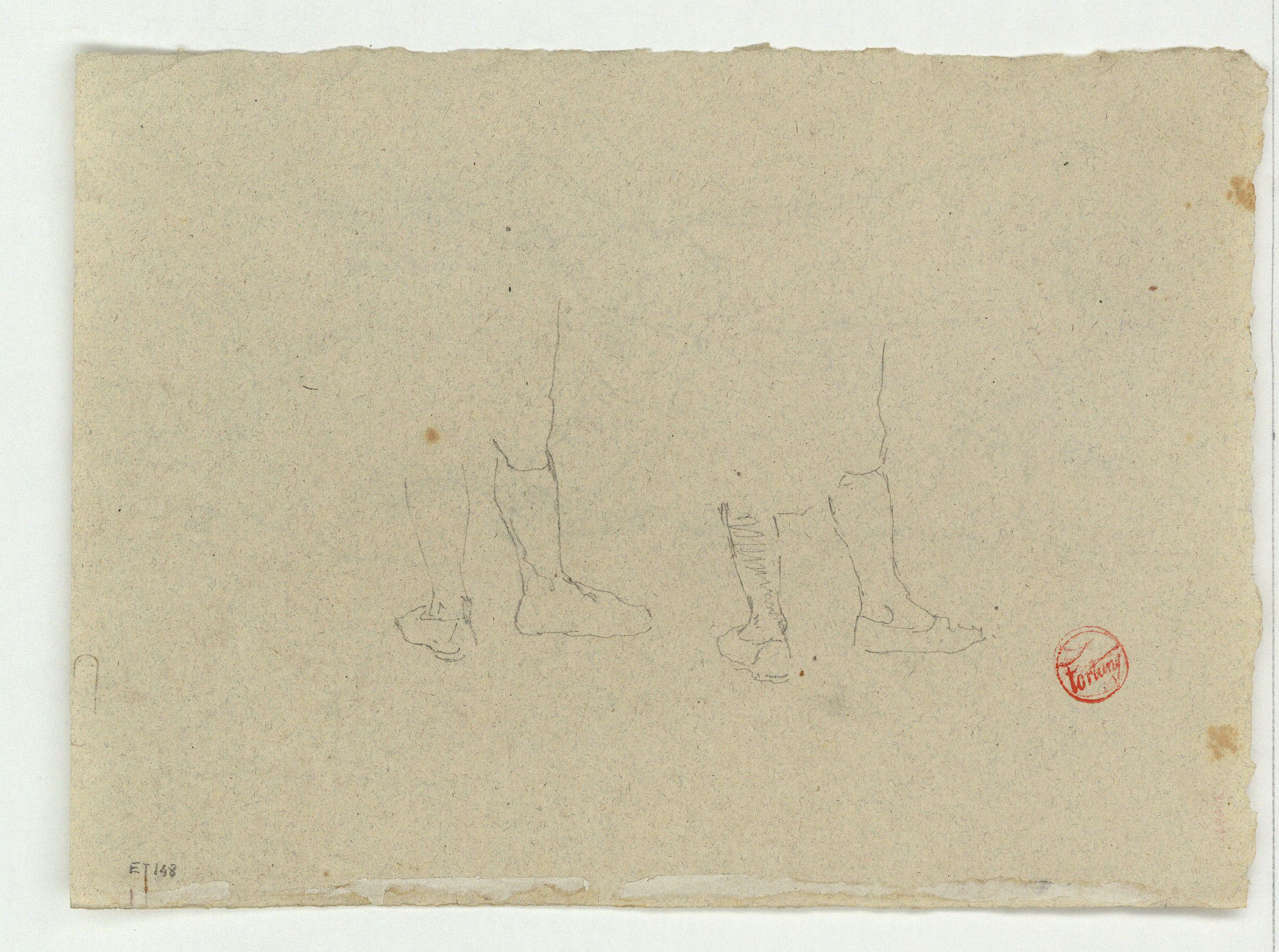 image for: Marià Fortuny - Estudi per al quadre «L'elecció de la model» (anvers) / Estudi per al quadre «L'elecció de la model» (revers) - Cap a 1868-1870 [1]