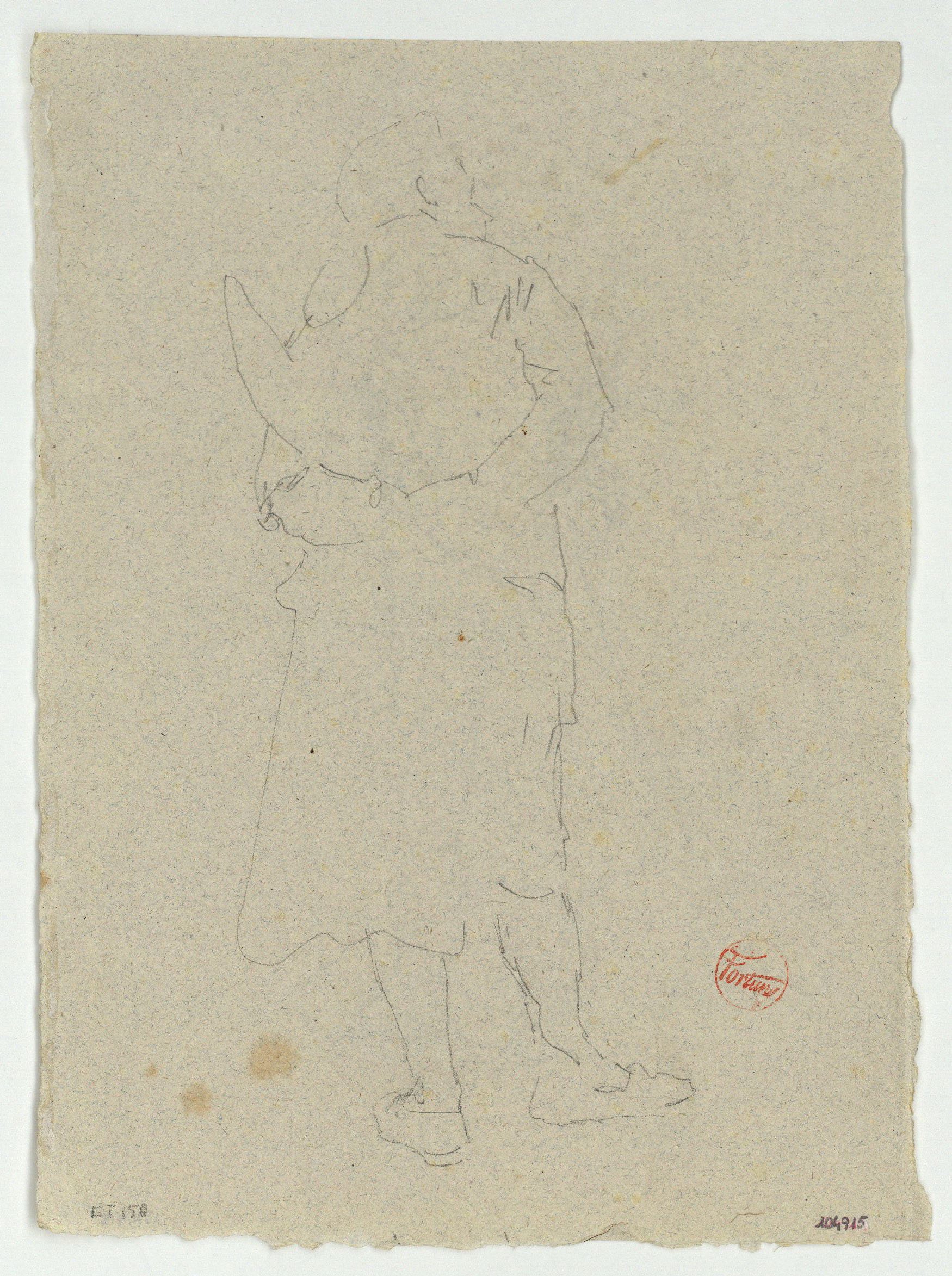 image for: Marià Fortuny - Estudi per al quadre «L'elecció de la model» (anvers) / Estudi per al quadre «L'elecció de la model» (revers) - Cap a 1868-1870