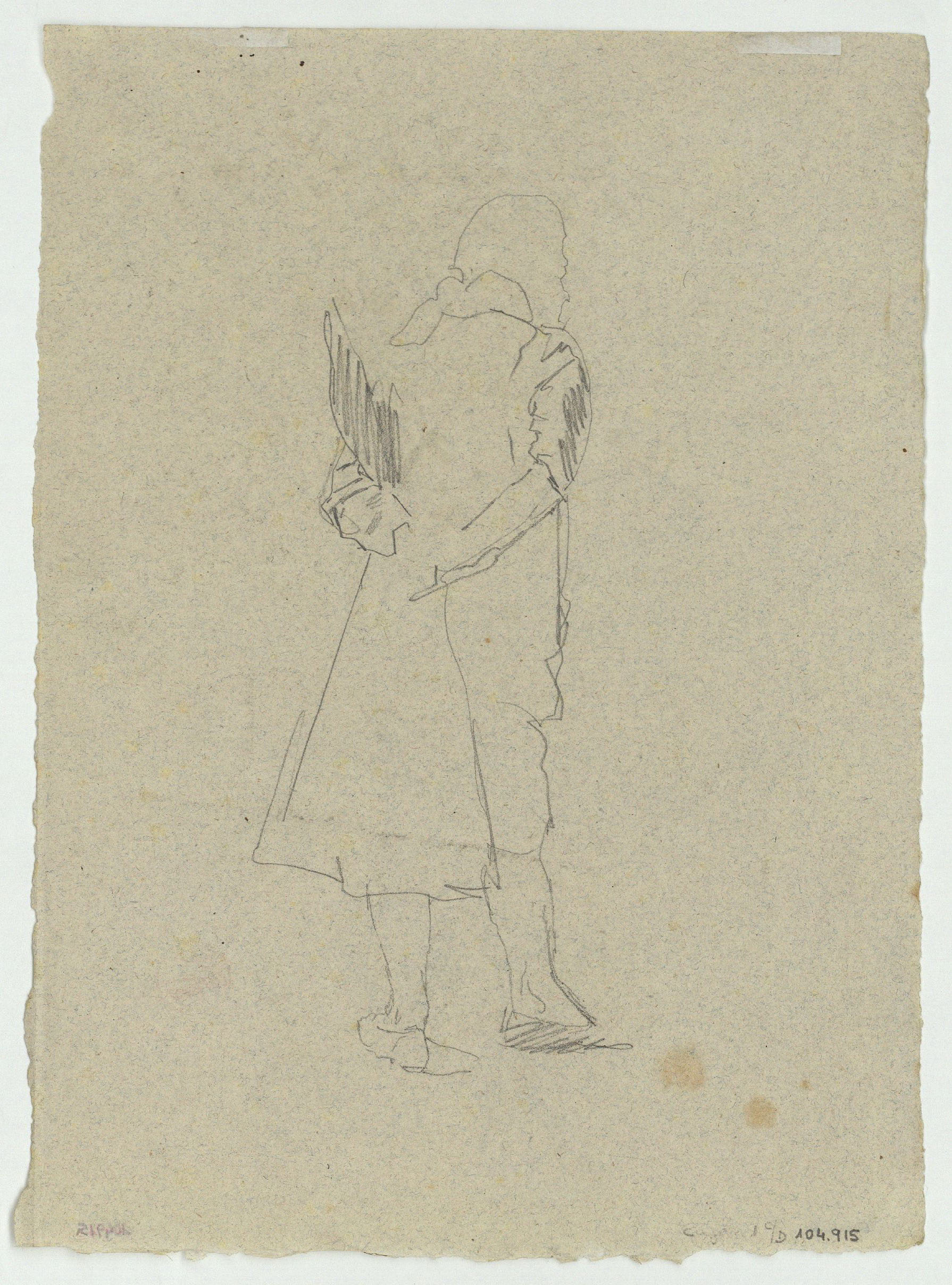 image for: Marià Fortuny - Estudi per al quadre «L'elecció de la model» (anvers) / Estudi per al quadre «L'elecció de la model» (revers) - Cap a 1868-1870 [1]