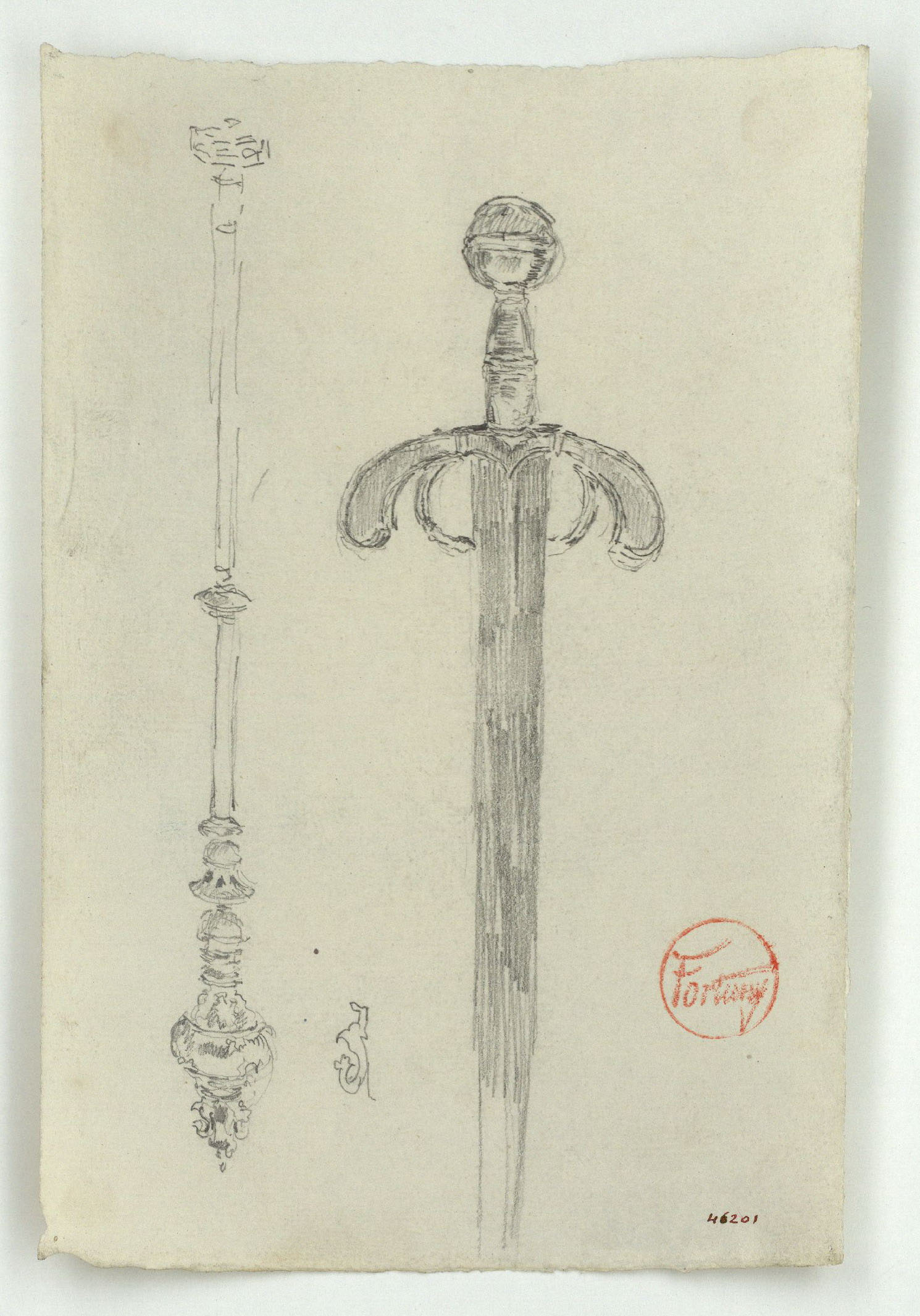 image for: Marià Fortuny - Ceptre d'Isabel la Catòlica i espasa de Ferran el Catòlic - Cap a 1867-1872