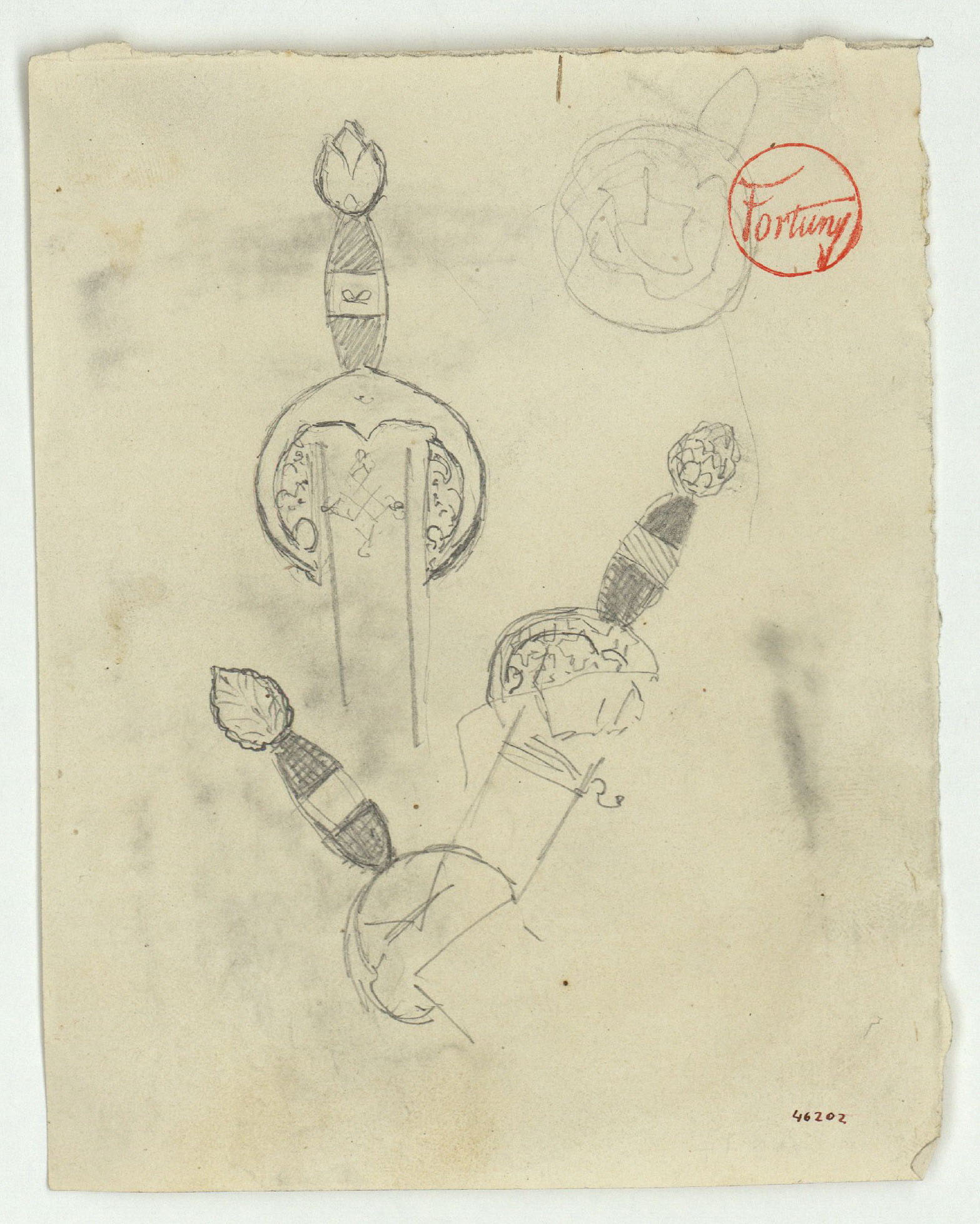 image for: Marià Fortuny - Poms d'espasa d'estil musulmà - Cap a 1867-1872