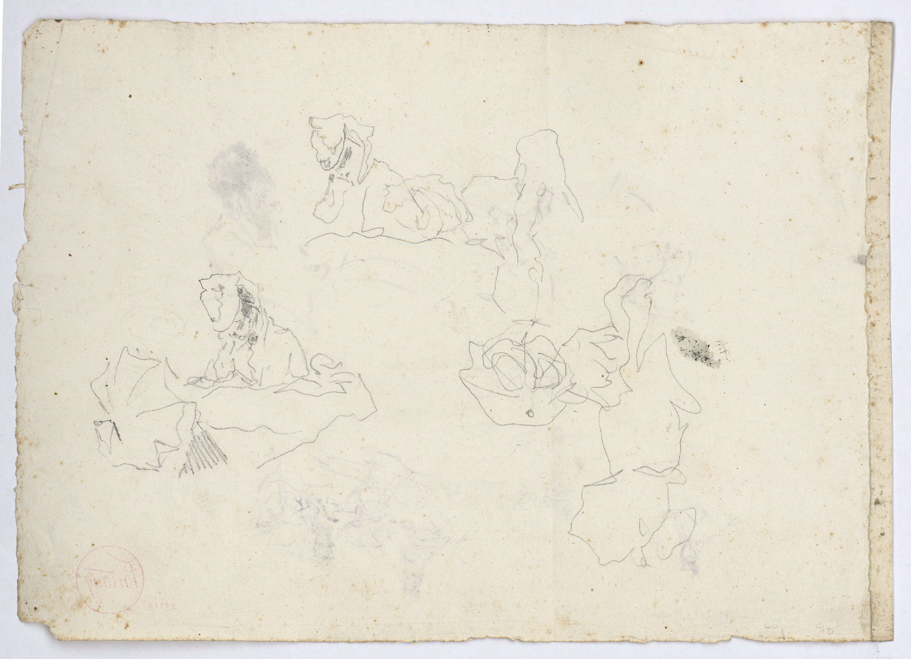 image for: Marià Fortuny - Estudi per al quadre «Platja de Portici» (anvers) / Estudi per al quadre «Platja de Portici» (revers) - Cap a 1874 [1]