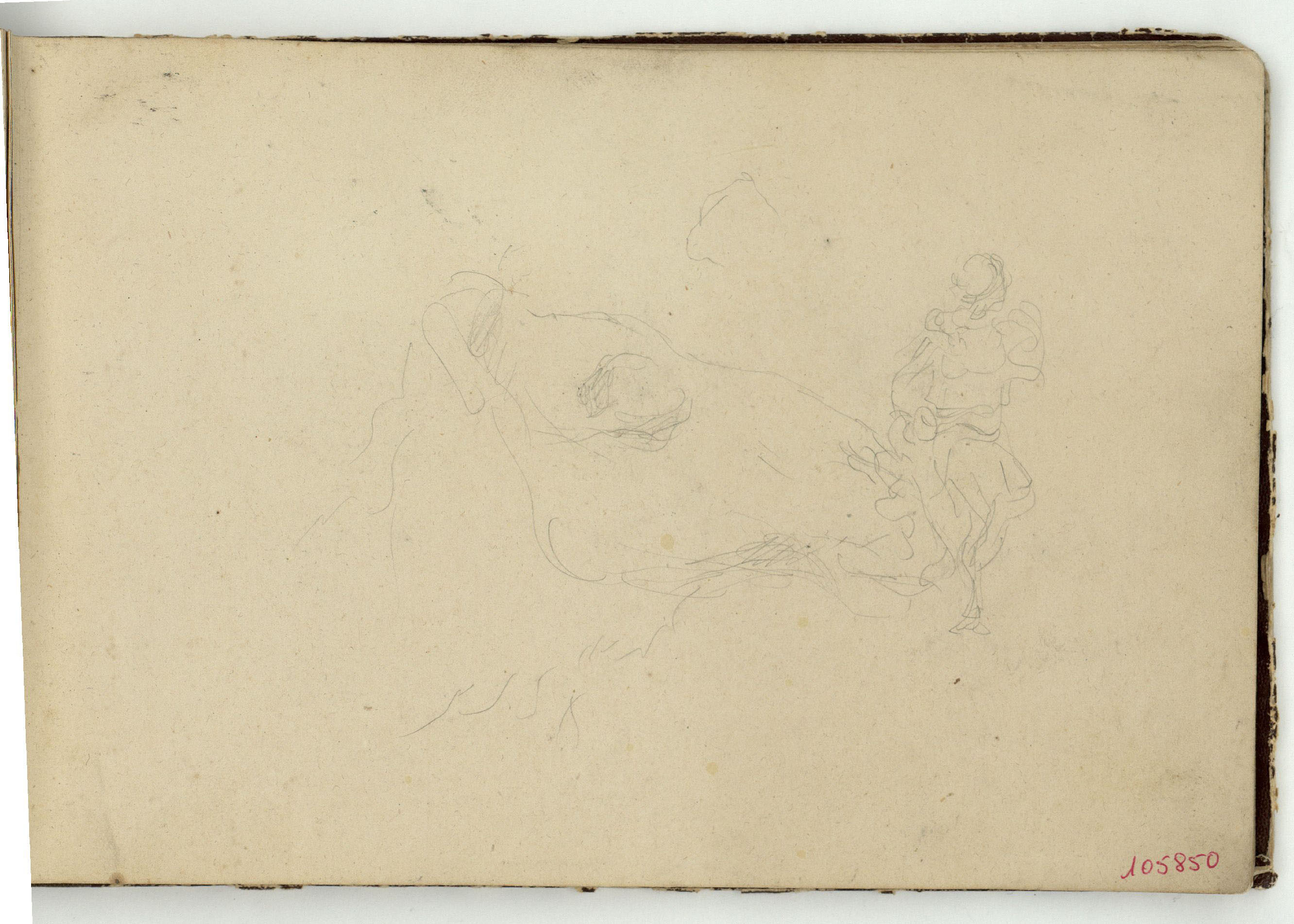 image for: Marià Fortuny - Estudi per a l'aquarel·la «Vista de la ciutat de Tànger des del soc» - Cap a 1862