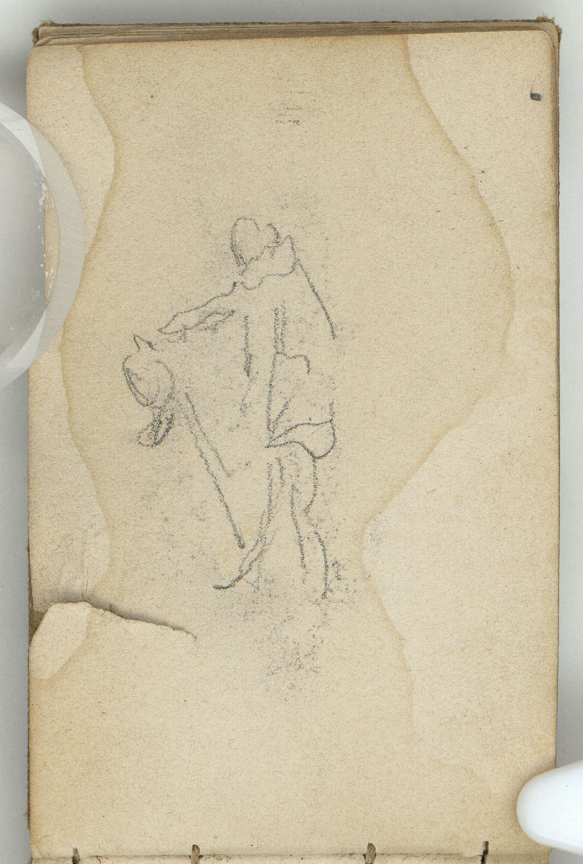 image for: Marià Fortuny - Esbós de figura - Cap a 1870