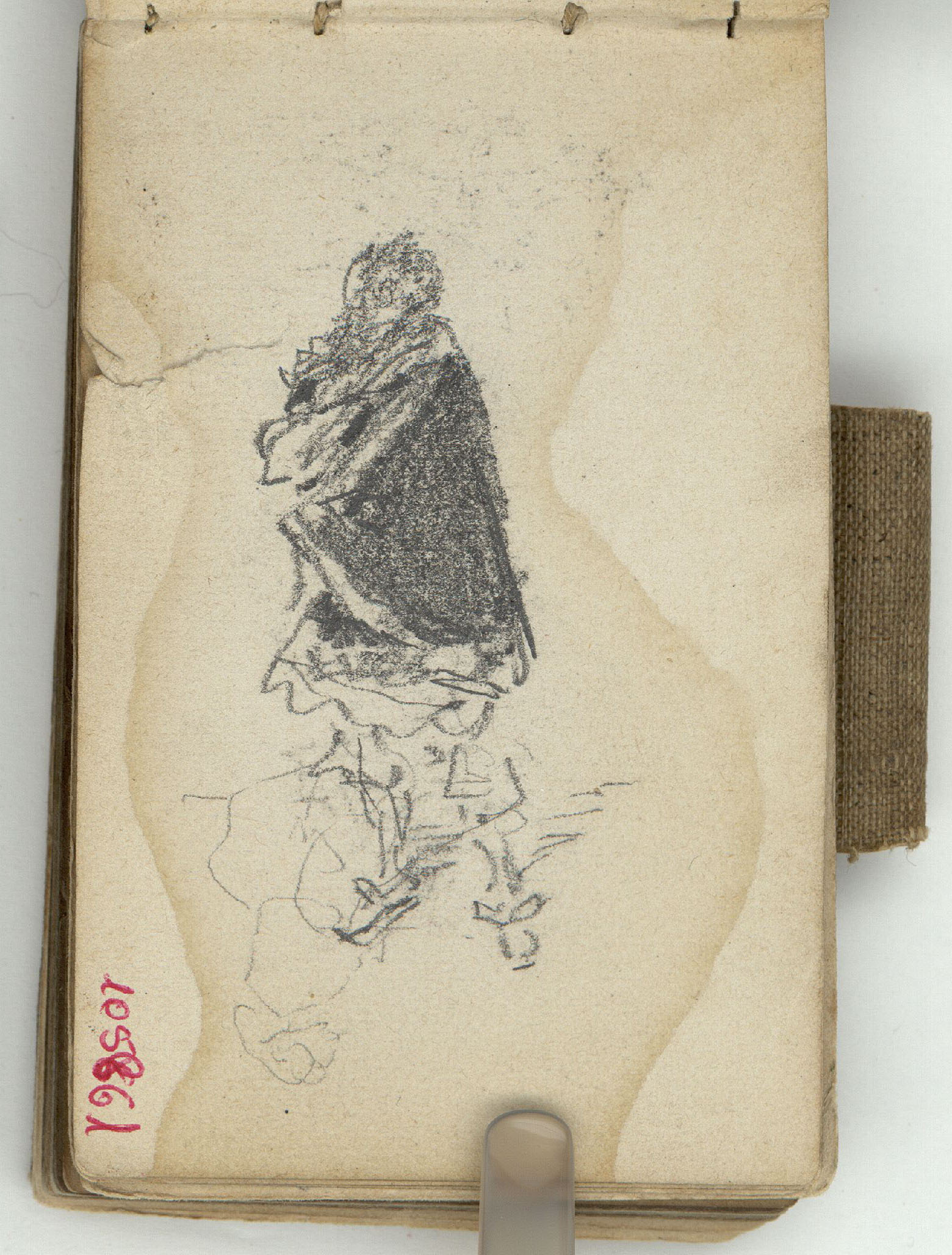 image for: Marià Fortuny - Esbós de figura - Cap a 1870