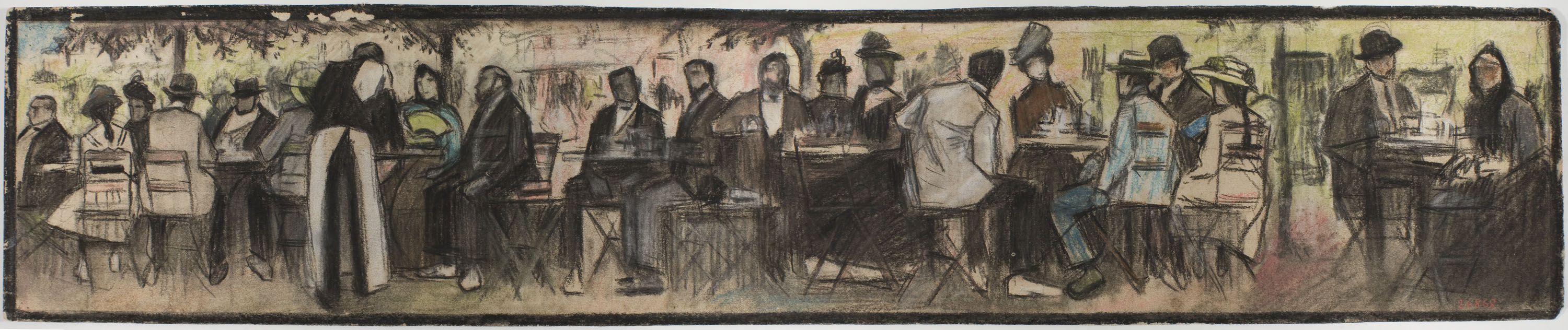 image for: Ricard Opisso - Cafè d'estiu - Cap a 1900