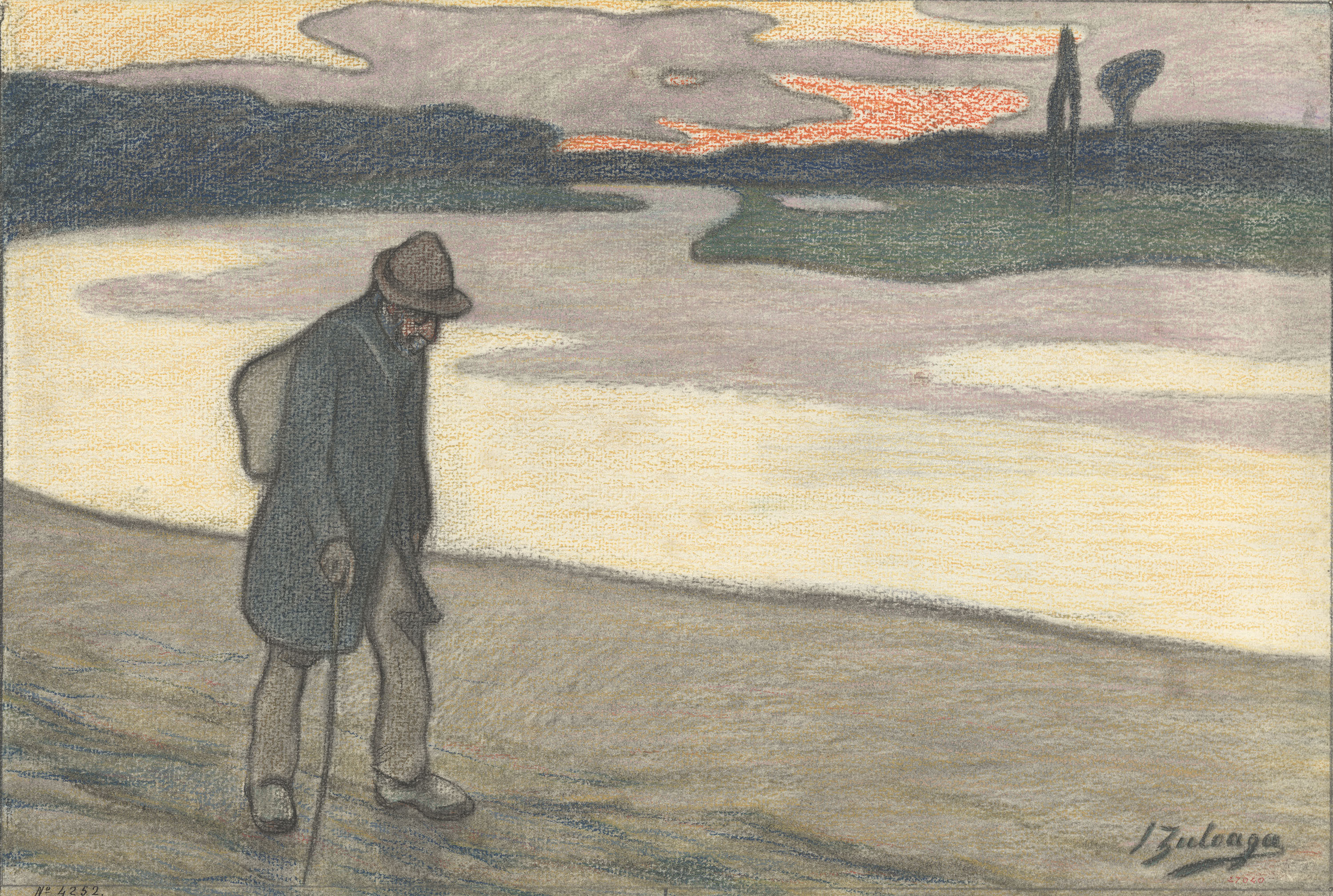 image for: Ignacio Zuloaga - Au bord de l'Oise - Cap a 1894