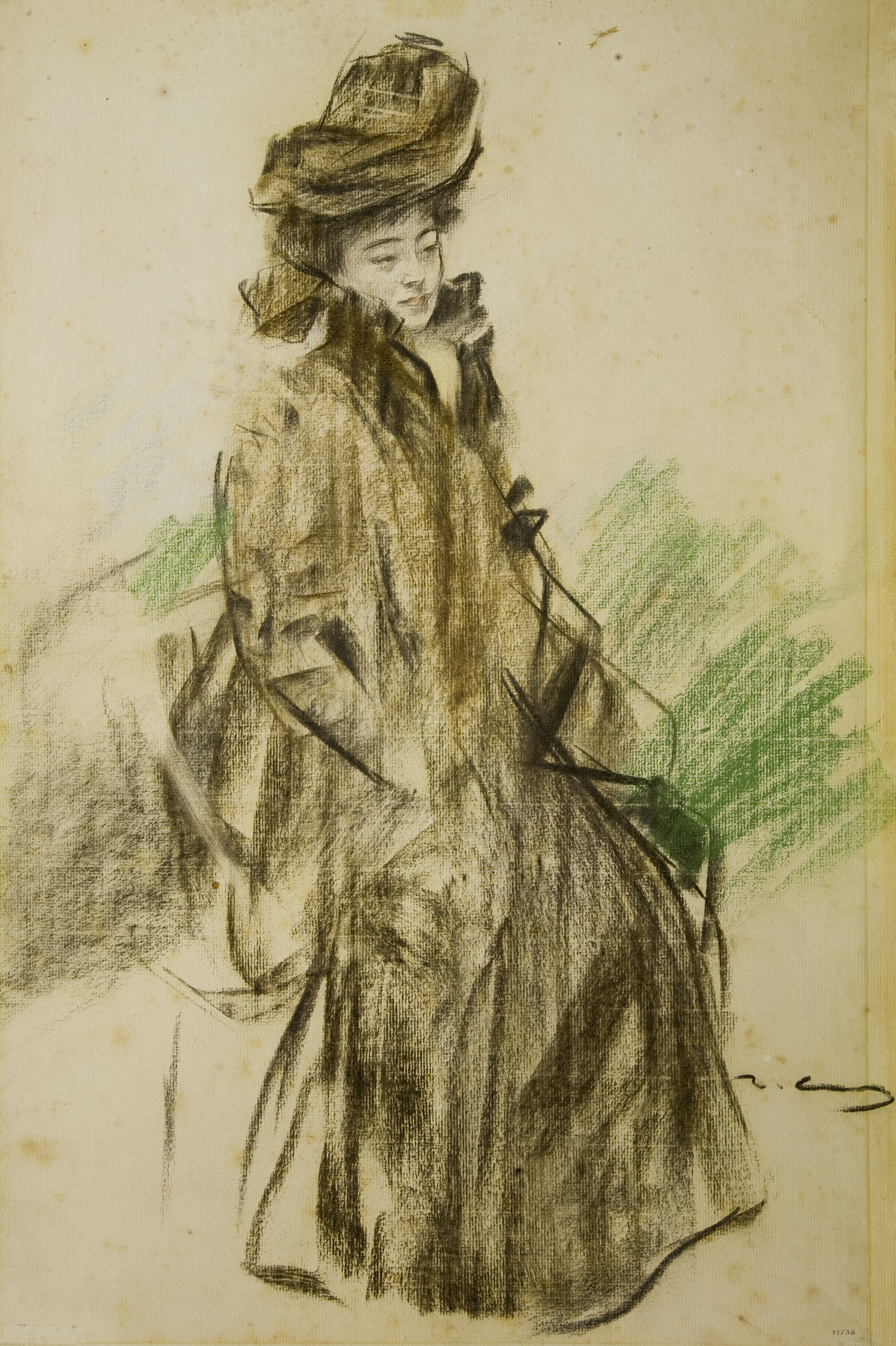 image for: Ramon Casas - Retrat de Sada Yacco - 1902