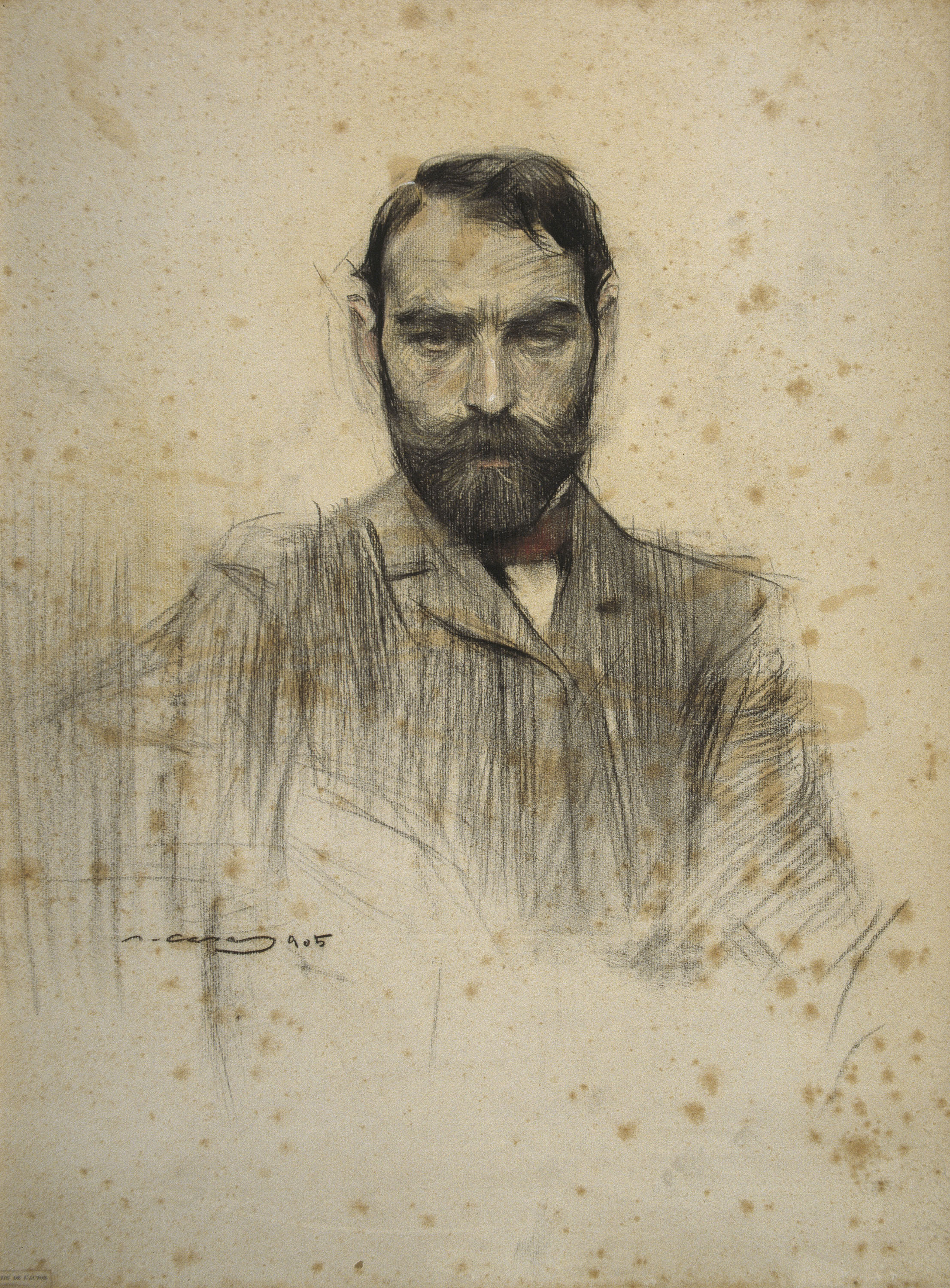 image for: Ramon Casas - Retrat de Gustave Violet - 1905