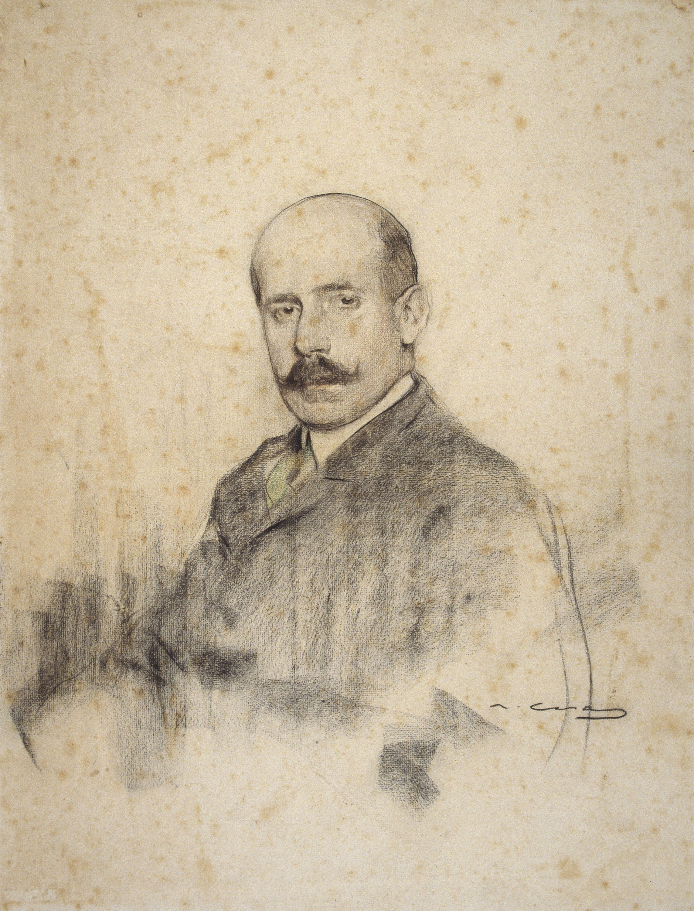 image for: Ramon Casas - Retrat d'Ignacio Zuloaga - Cap a 1905