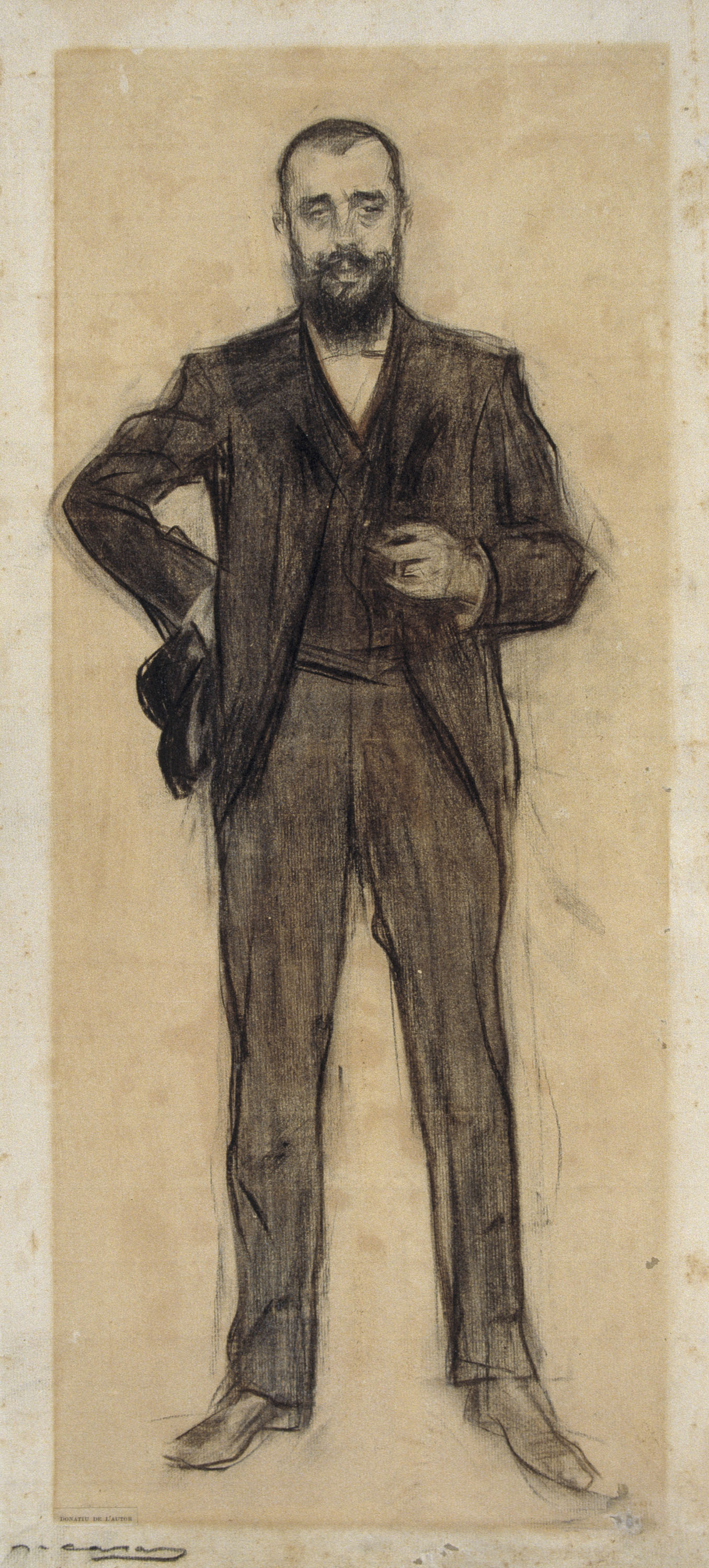 image for: Ramon Casas - Retrat d'Agapit Vallmitjana - Cap a 1897-1899