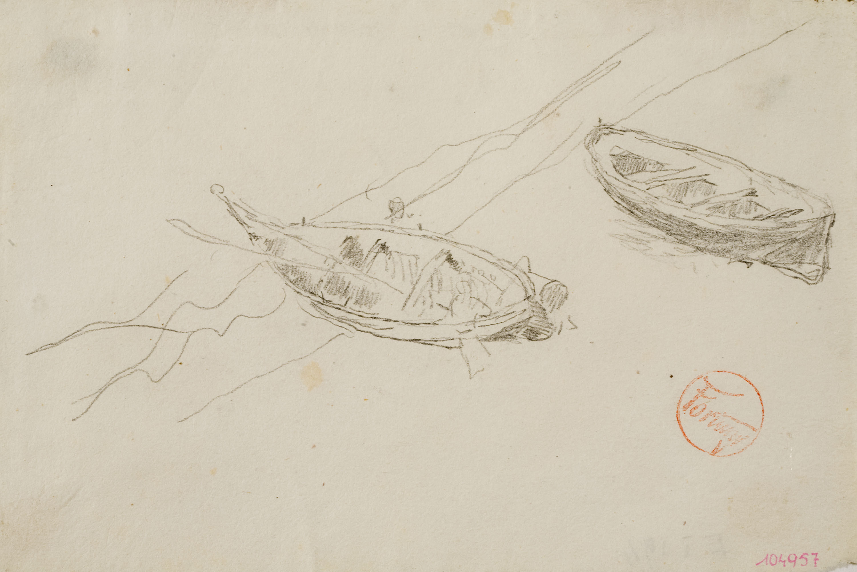 image for: Marià Fortuny - Estudi per al quadre «Platja de Portici» - Cap a 1874