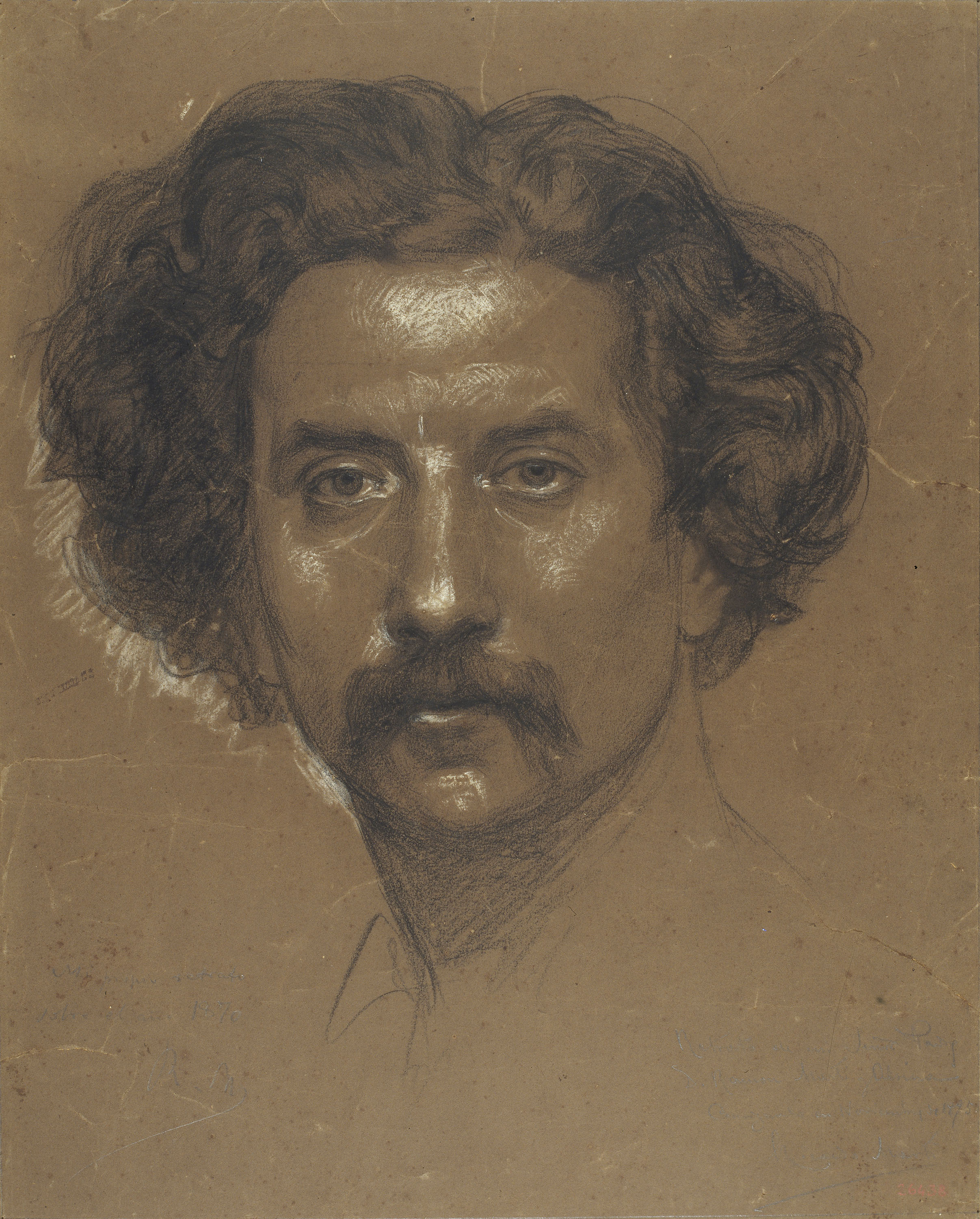 image for: Ramon Martí i Alsina - Autoretrat - Cap a 1875
