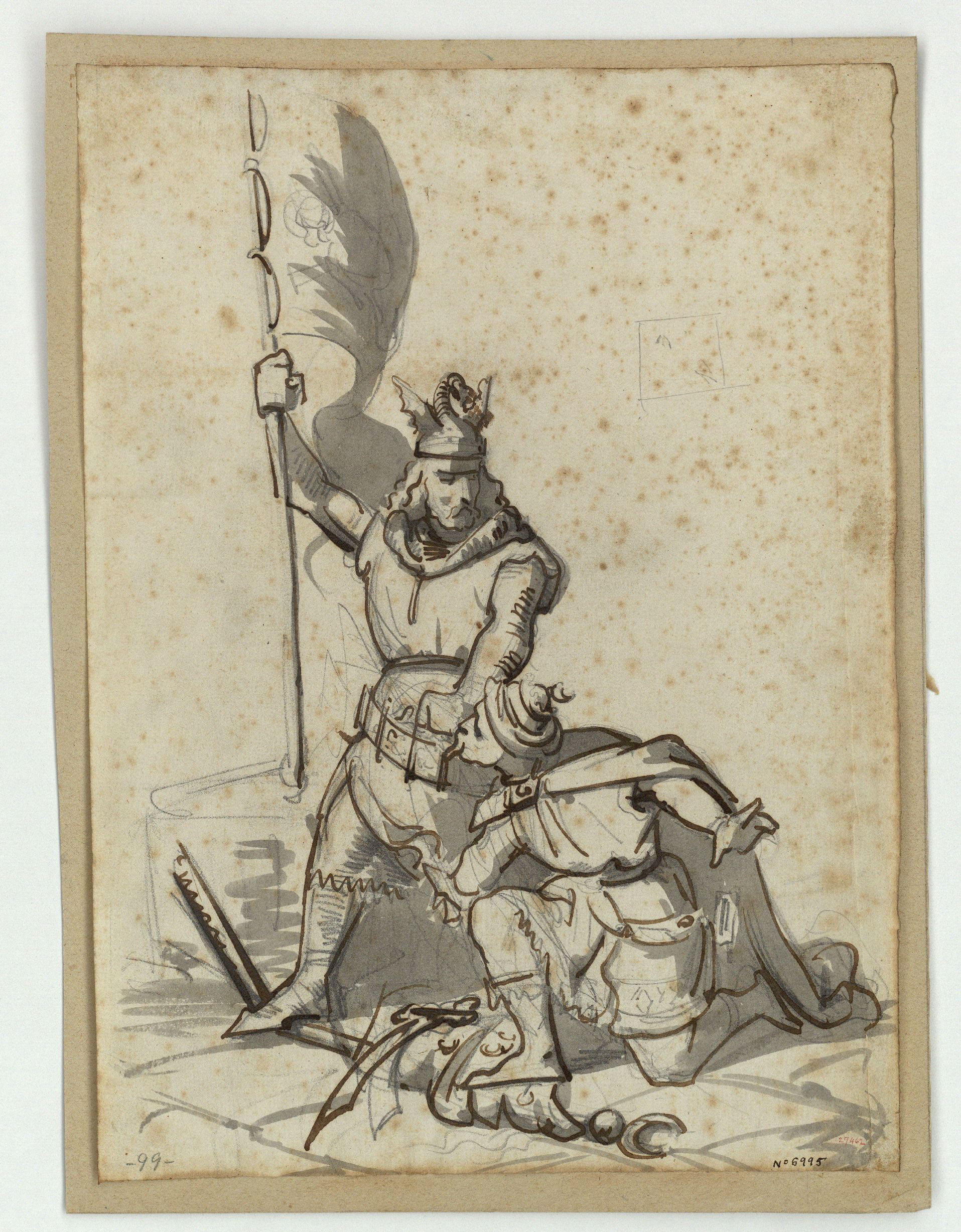 image for: Marià Fortuny - Jaume I el Conqueridor amb un musulmà vençut - Cap a 1856-1858