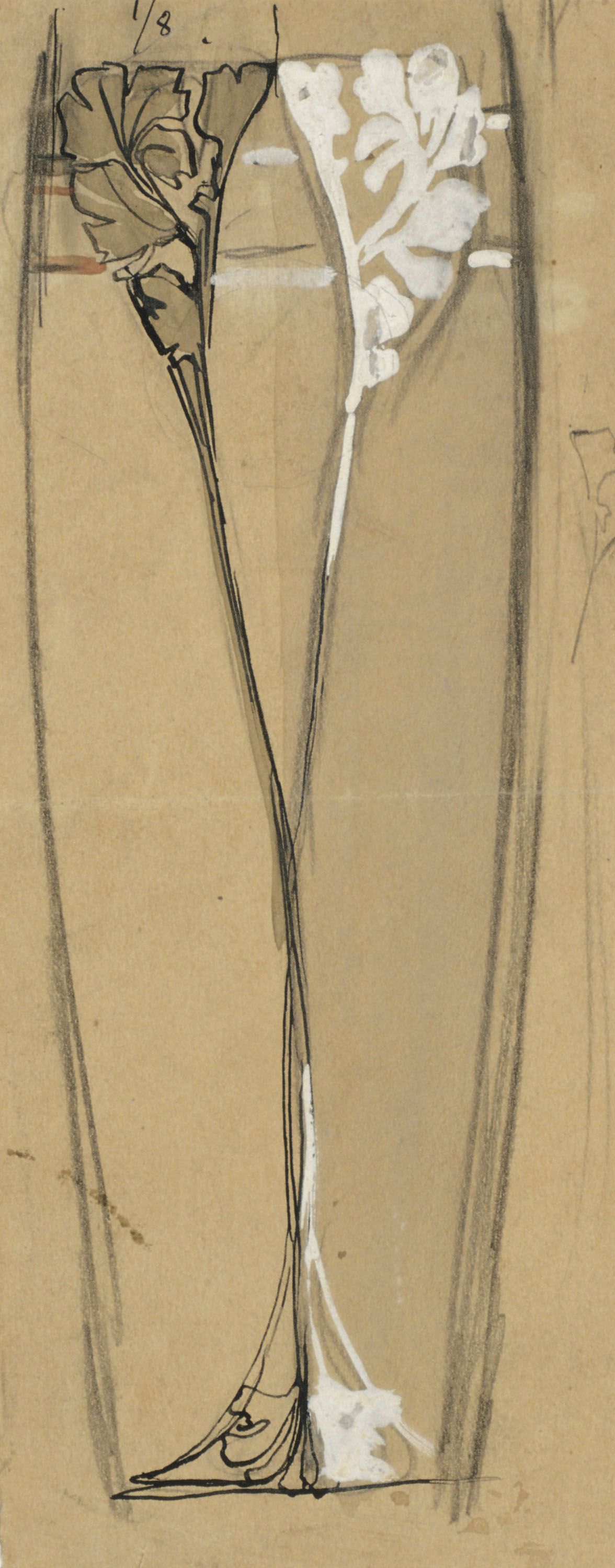 image for: Antoni Serra - Ornamentació per a gerro - Cap a 1904-1908