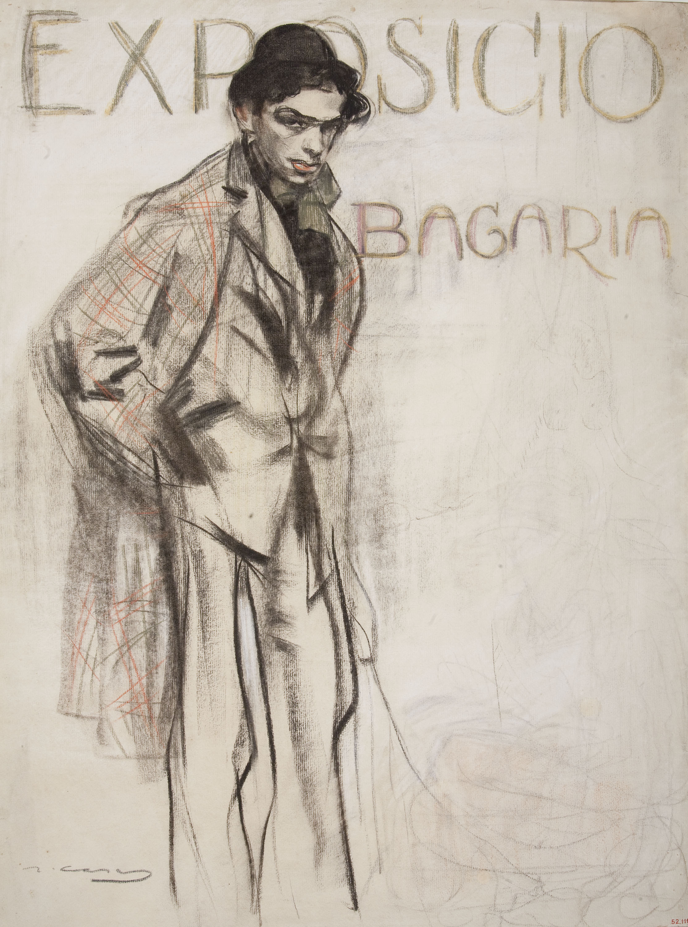 image for: Ramon Casas - Retrat de Lluís Bagaria - Cap a 1910