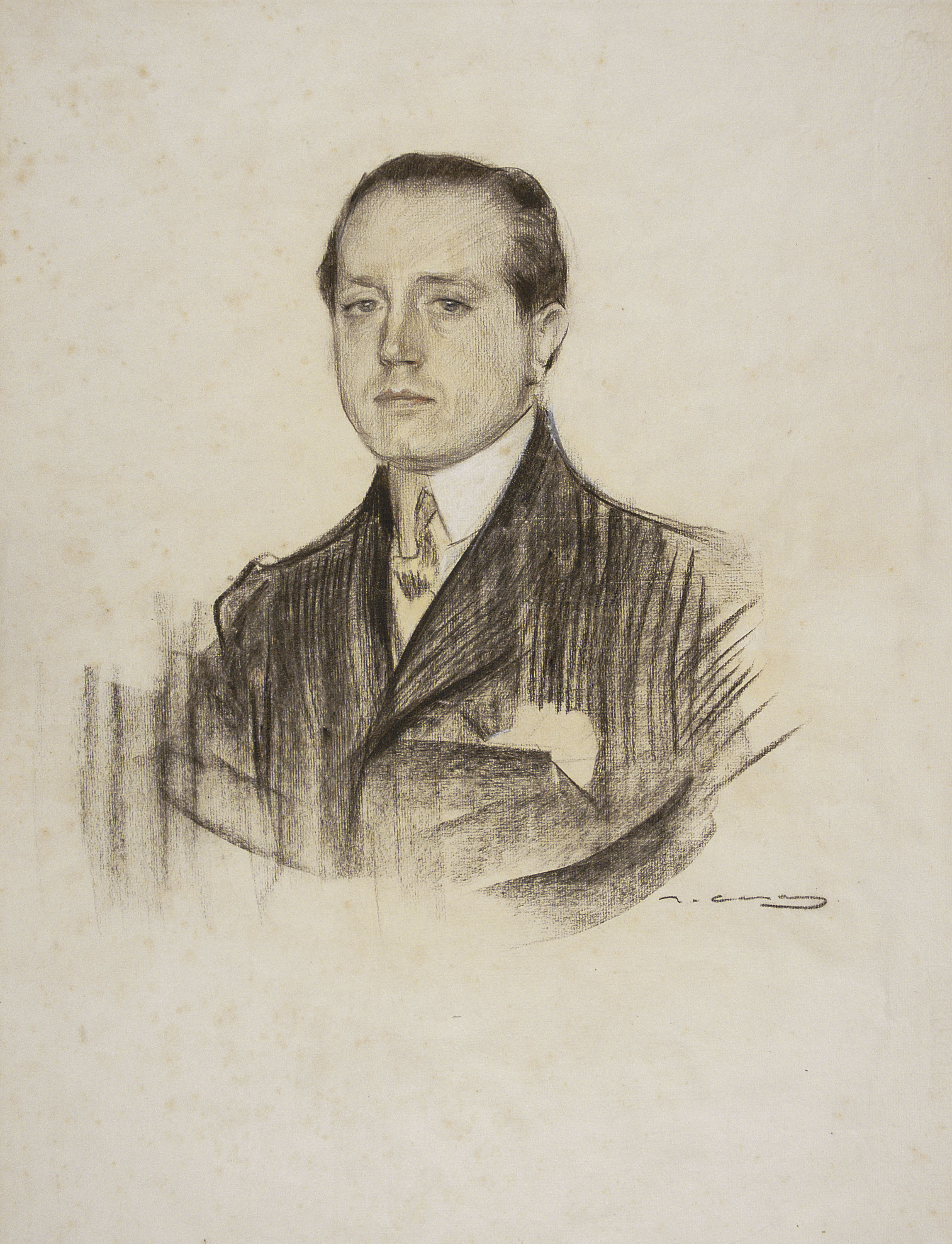 image for: Ramon Casas - Retrat de José Martínez Ruíz, «Azorín» - Cap a 1904-1905