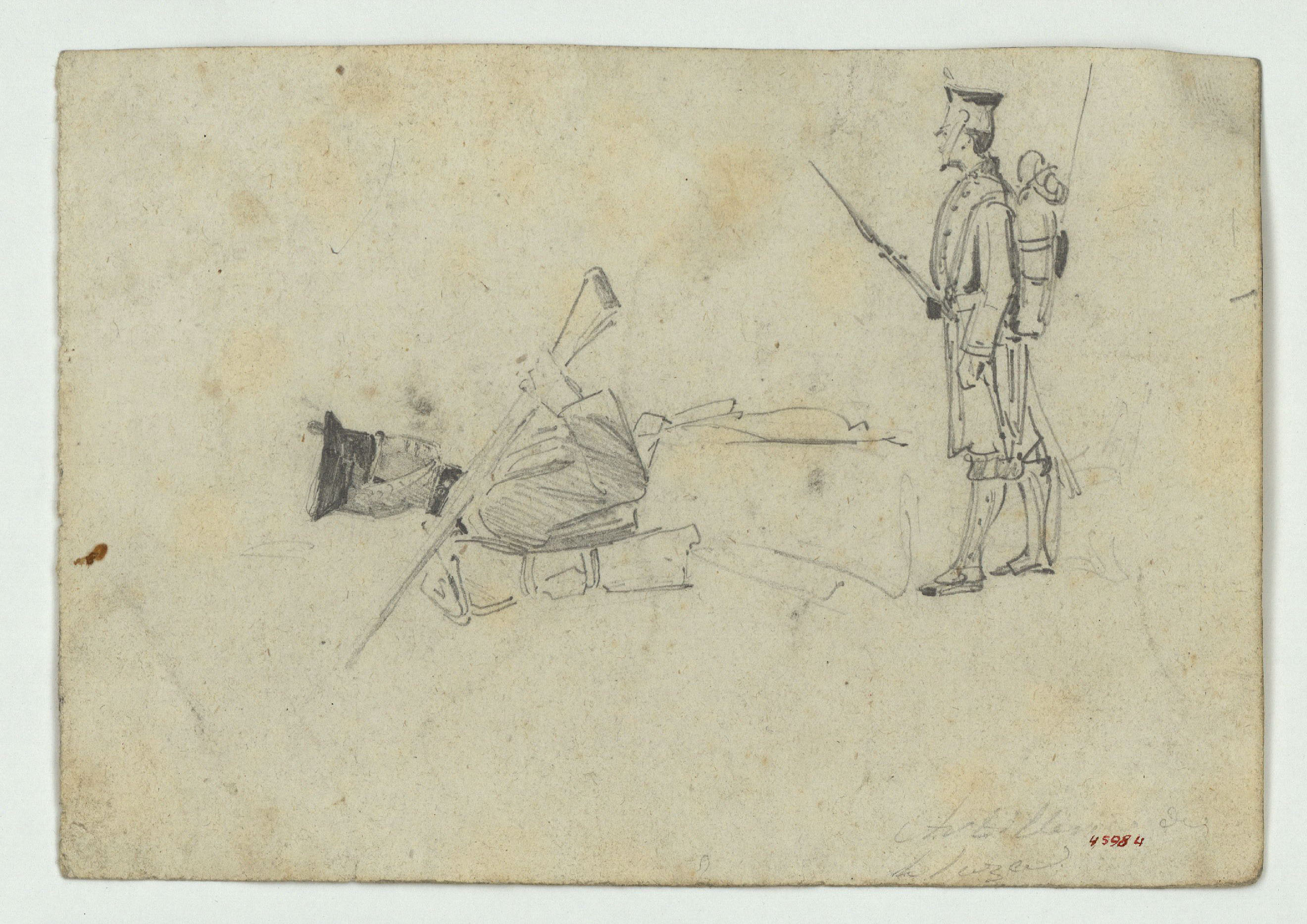 image for: Marià Fortuny - Soldats espanyols - Cap a 1860-1862