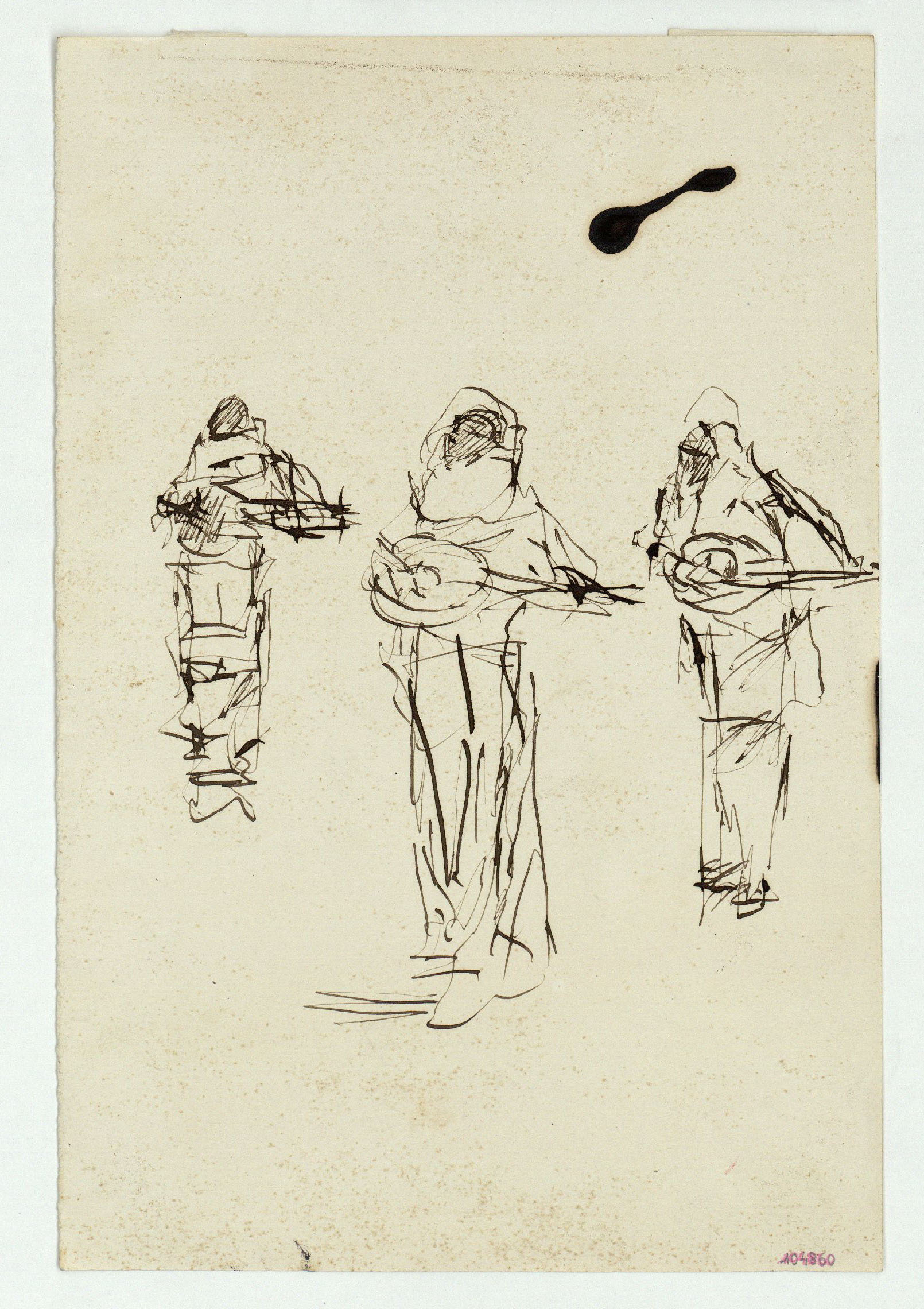 image for: Marià Fortuny - Estudi per al quadre «Músics àrabs» - Cap a 1872