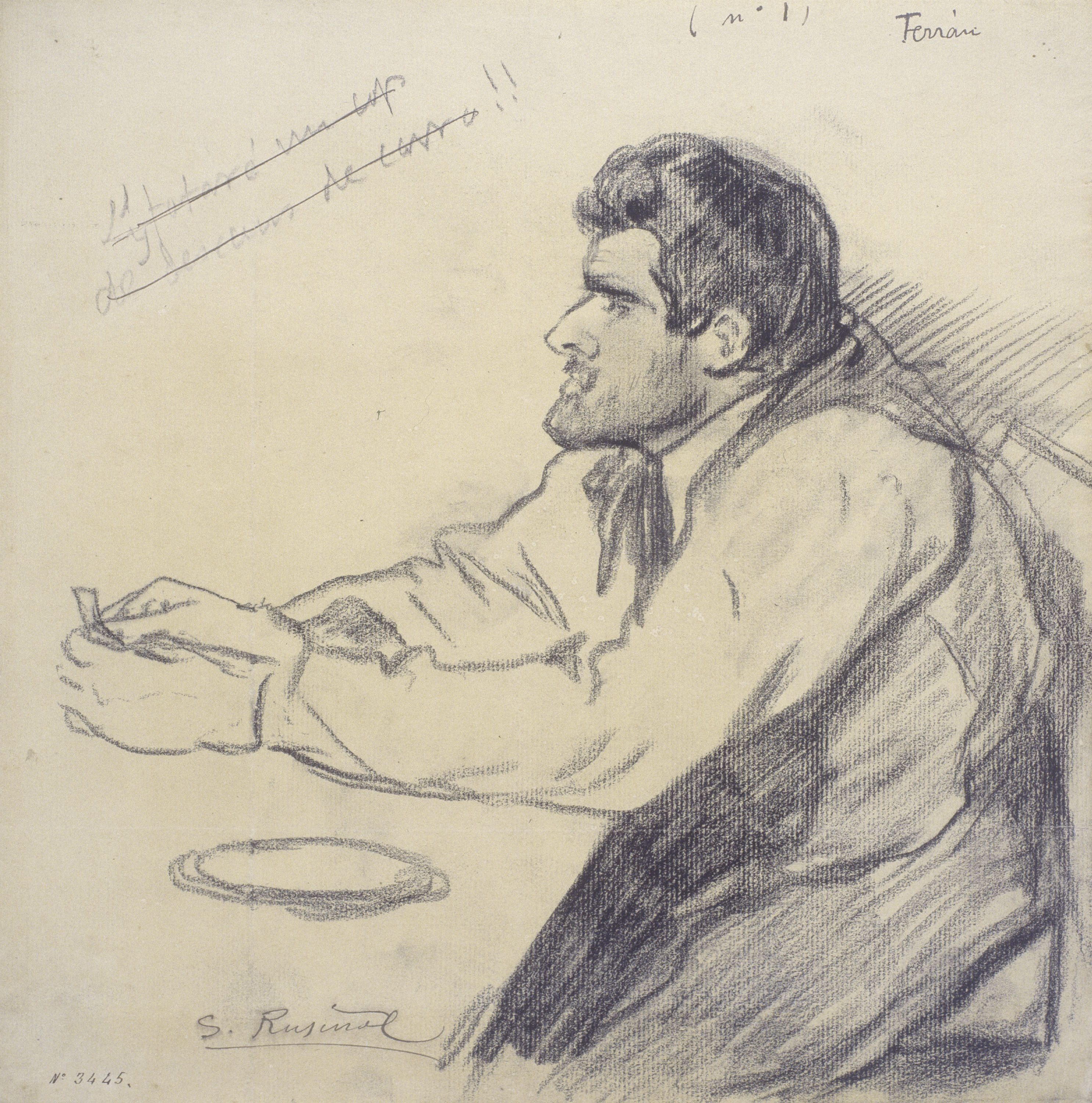 image for: Santiago Rusiñol - Retrat de Pere Ferran - 1895