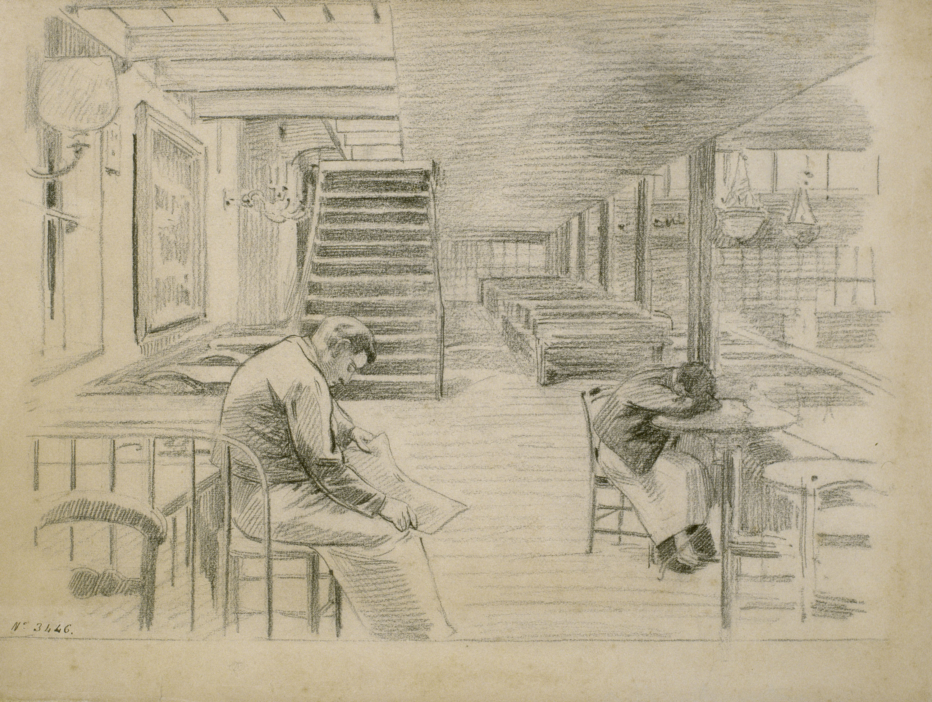 image for: Santiago Rusiñol - Esperant la clientela - 1891