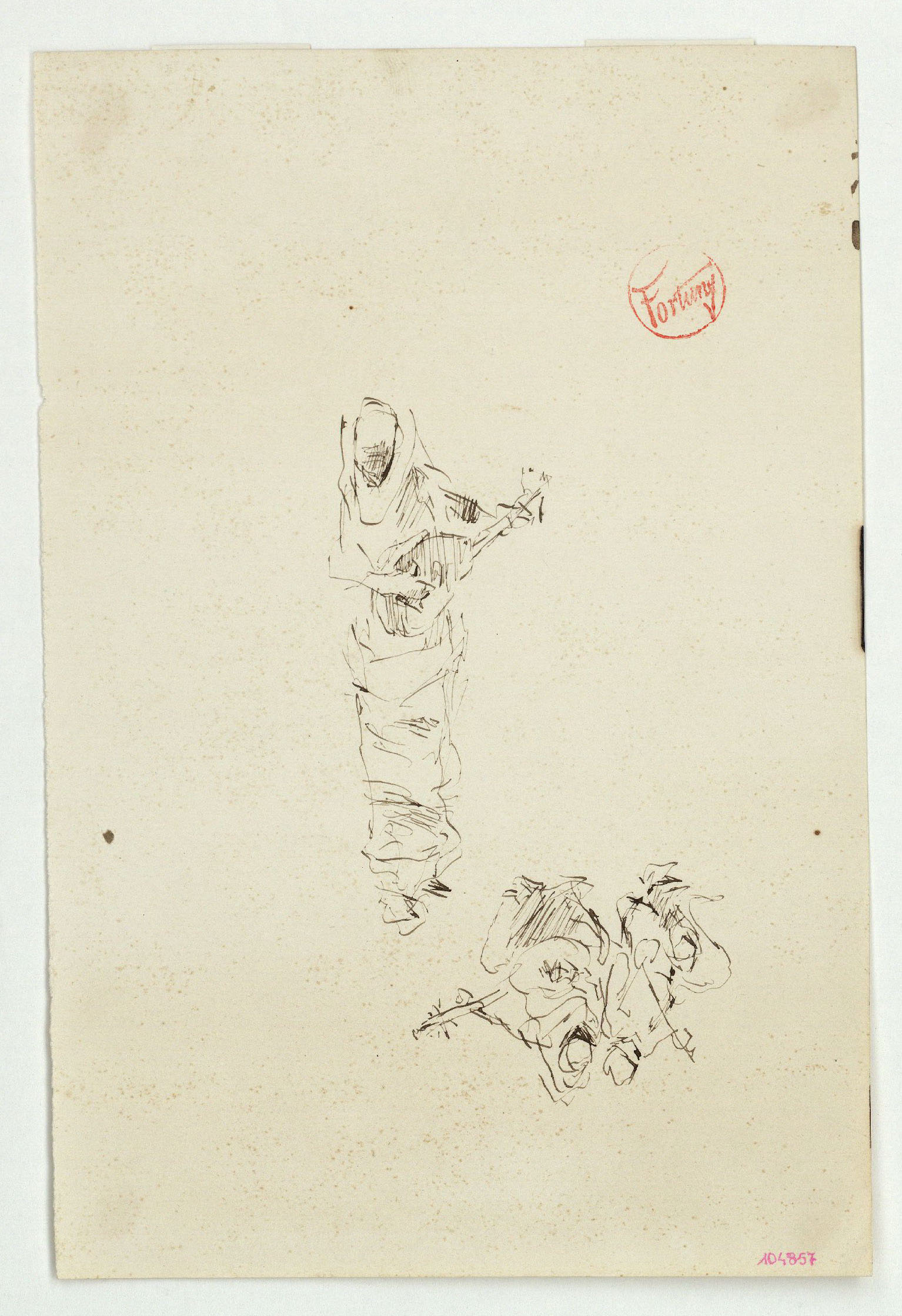 image for: Marià Fortuny - Estudi per al quadre «Músics àrabs» - Cap a 1872