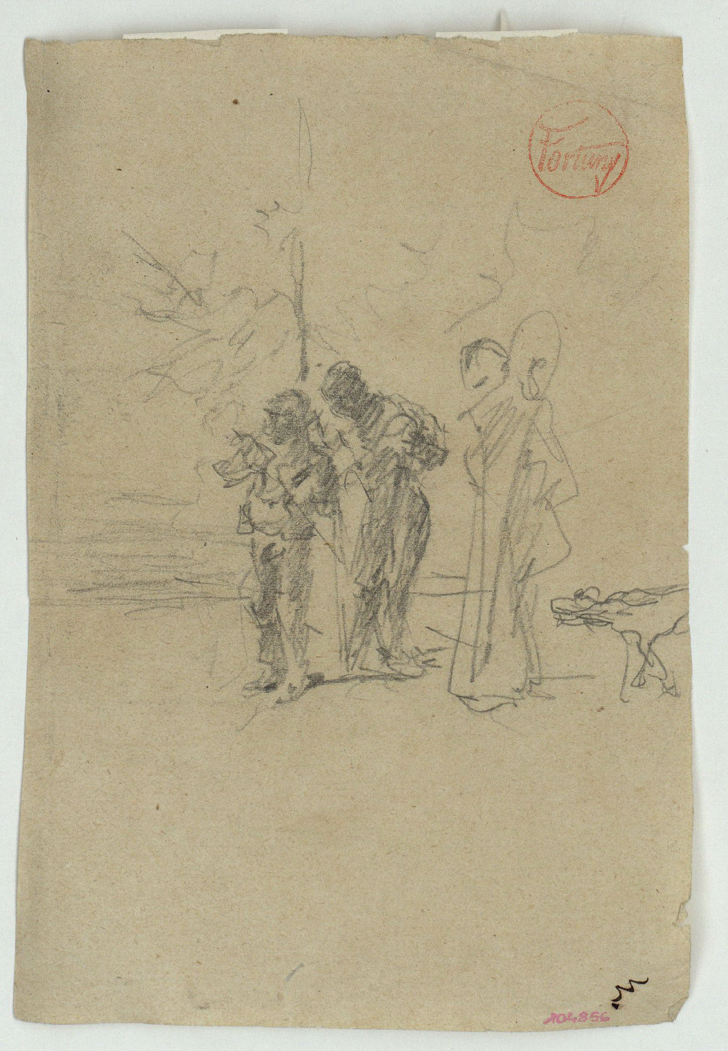 image for: Marià Fortuny - Estudi per al quadre «Músics àrabs» - Cap a 1872