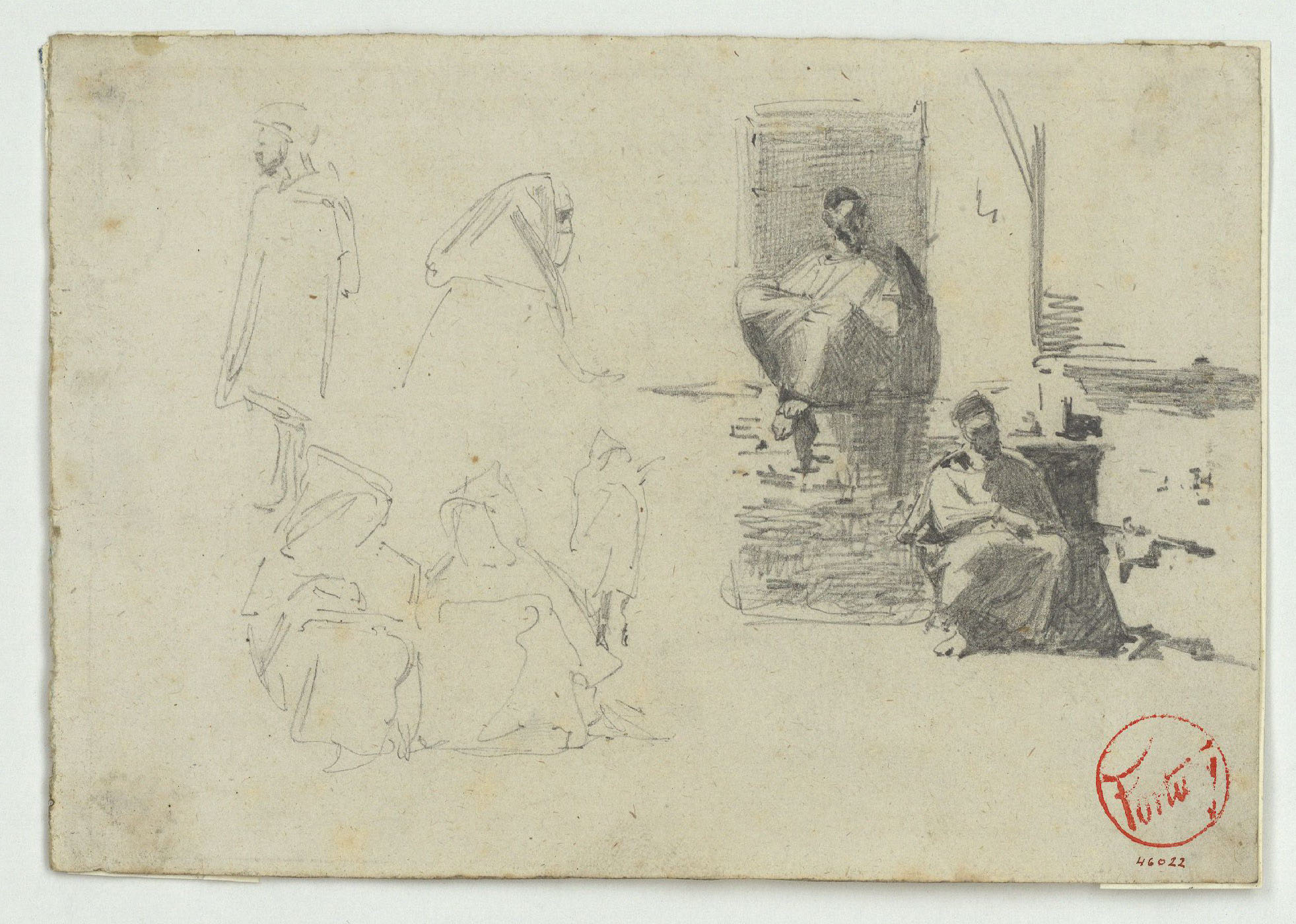 image for: Marià Fortuny - Marroquins - Cap a 1860-1862