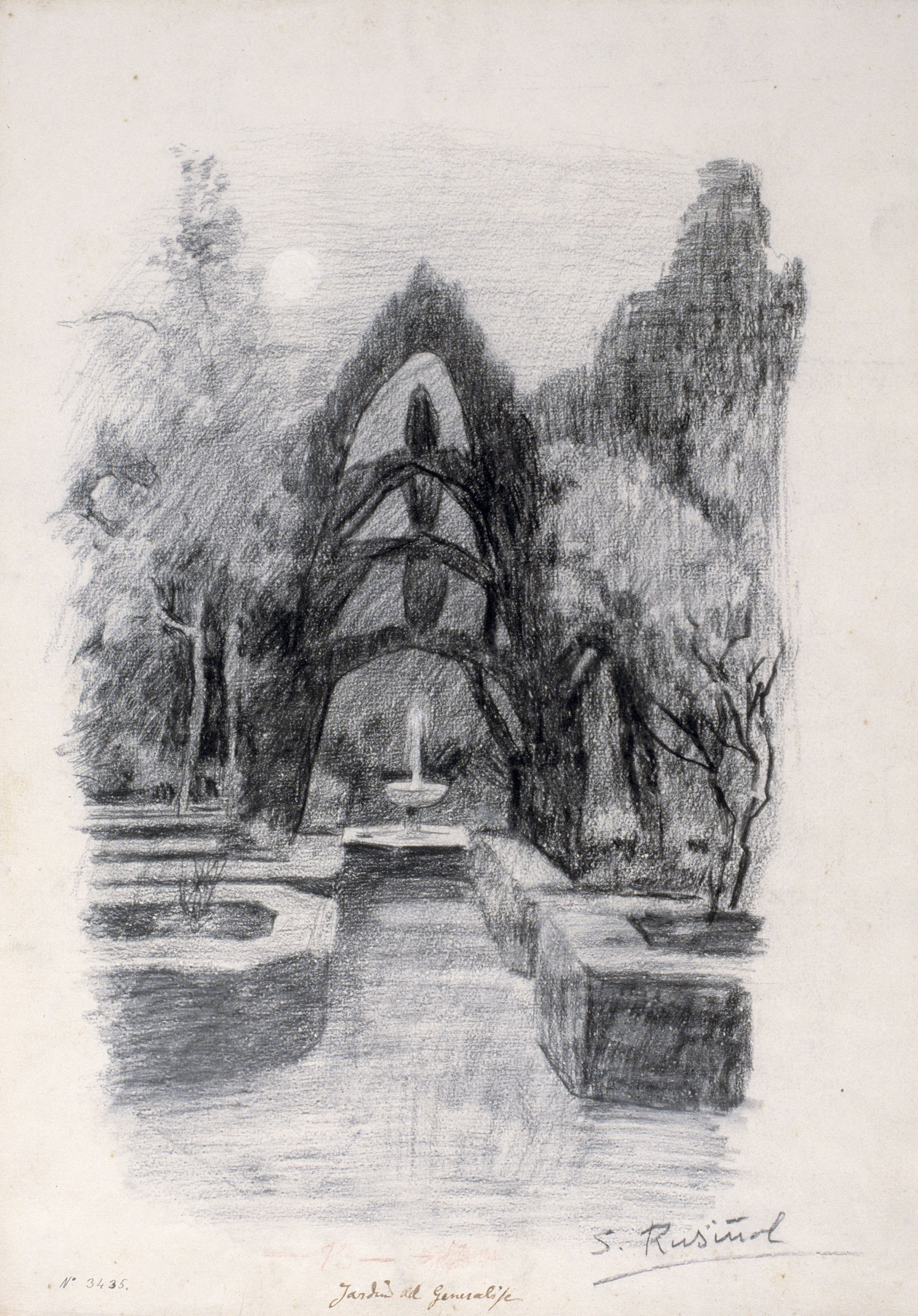 image for: Santiago Rusiñol - Jardí del Generalife - 1895