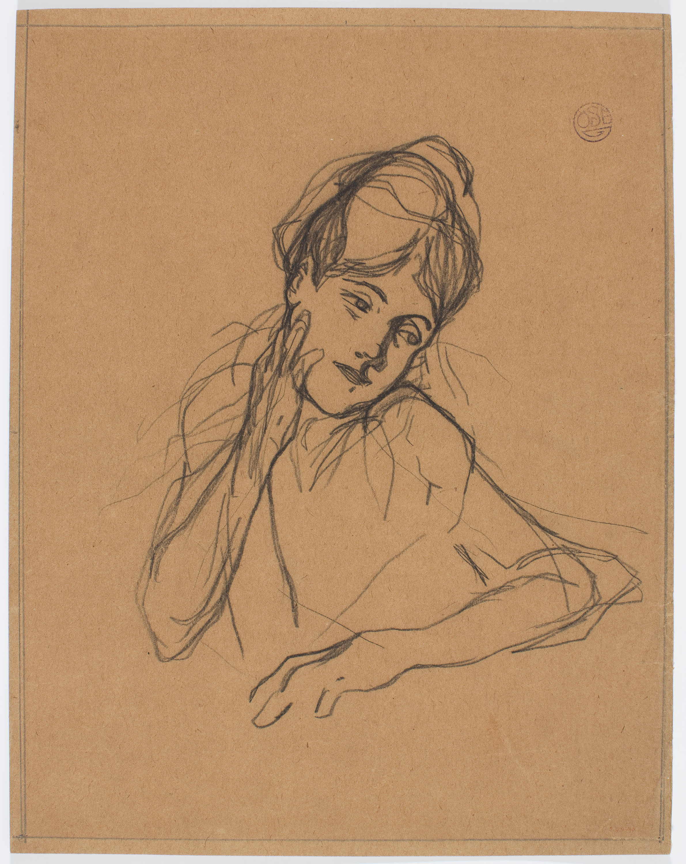 image for: Francesc Xavier Gosé - Noia pensativa - Cap a 1900