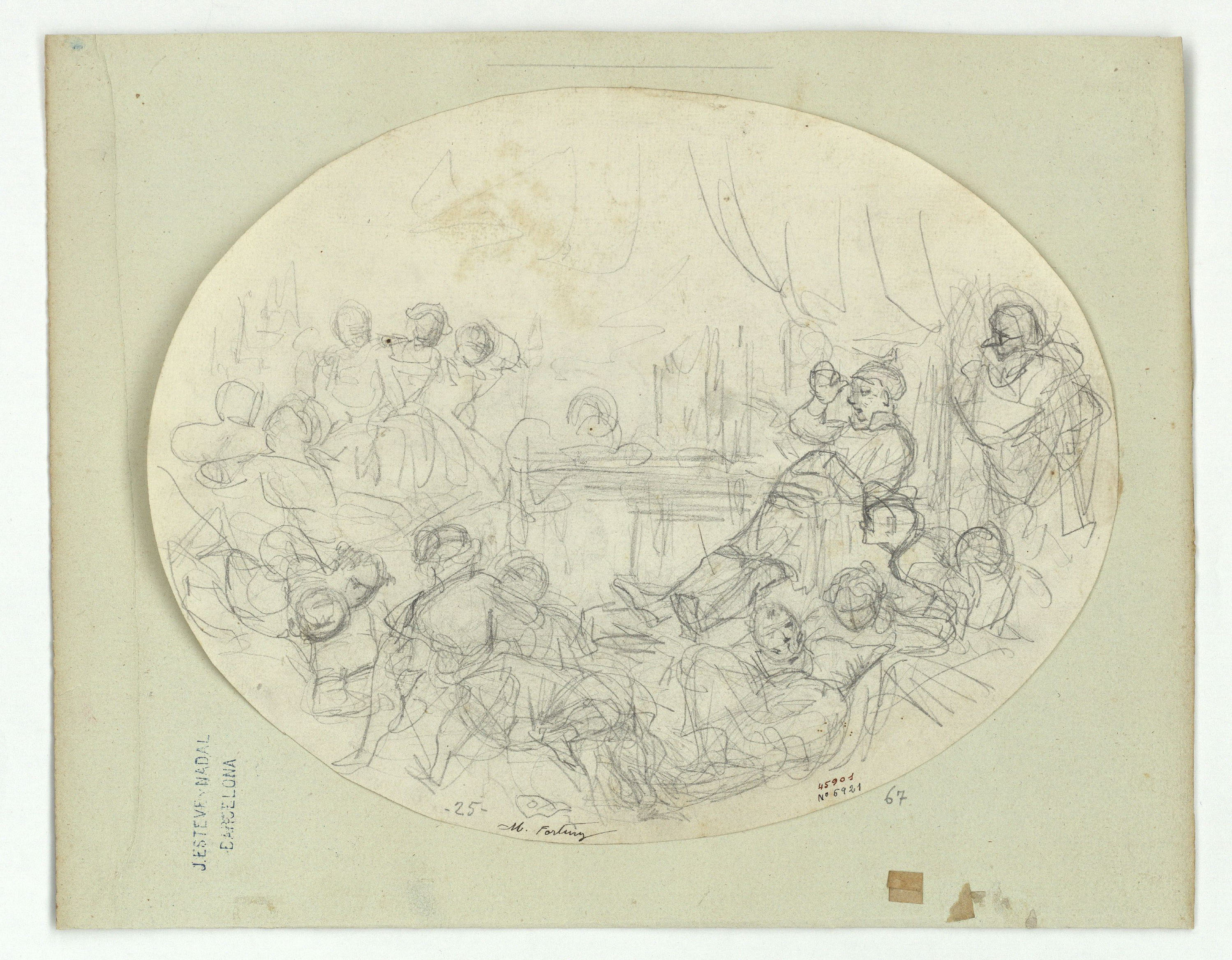 image for: Marià Fortuny - Festa de Carnaval - Cap a 1856-1858