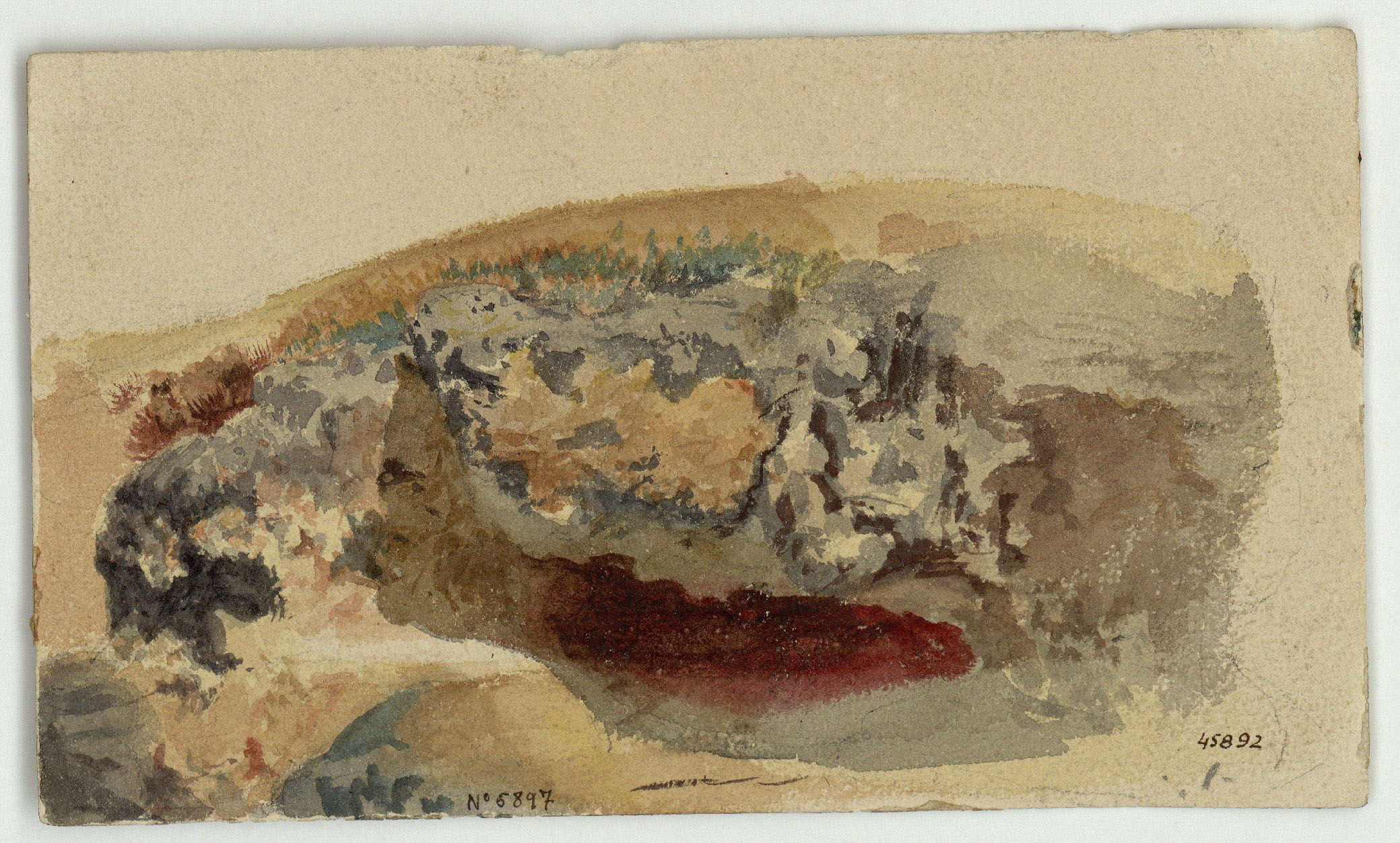 image for: Marià Fortuny - Paisatge rocós - Cap a 1853-1856